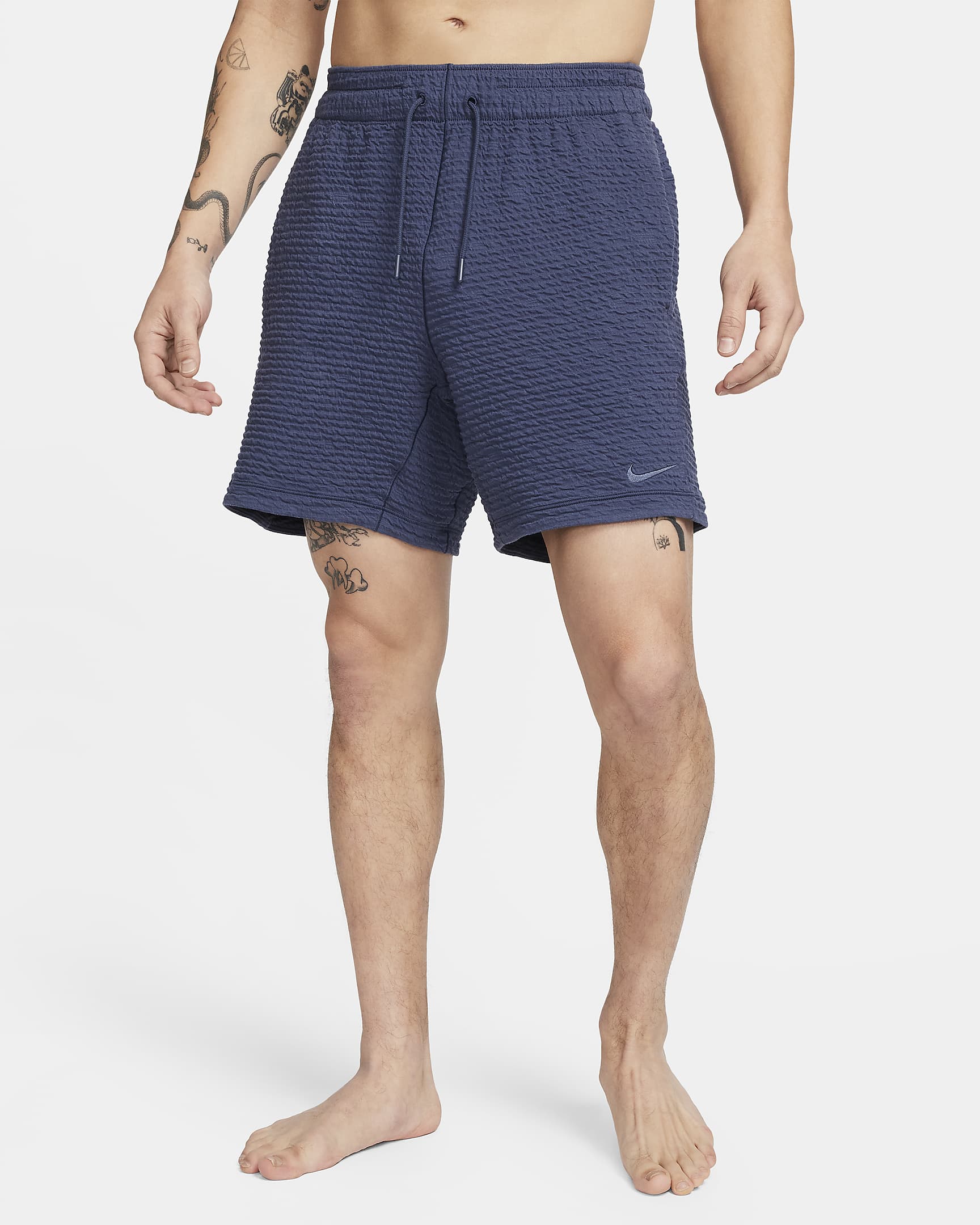 Nike Yoga Men's Dri-FIT 7" Unlined Shorts - Thunder Blue/Thunder Blue