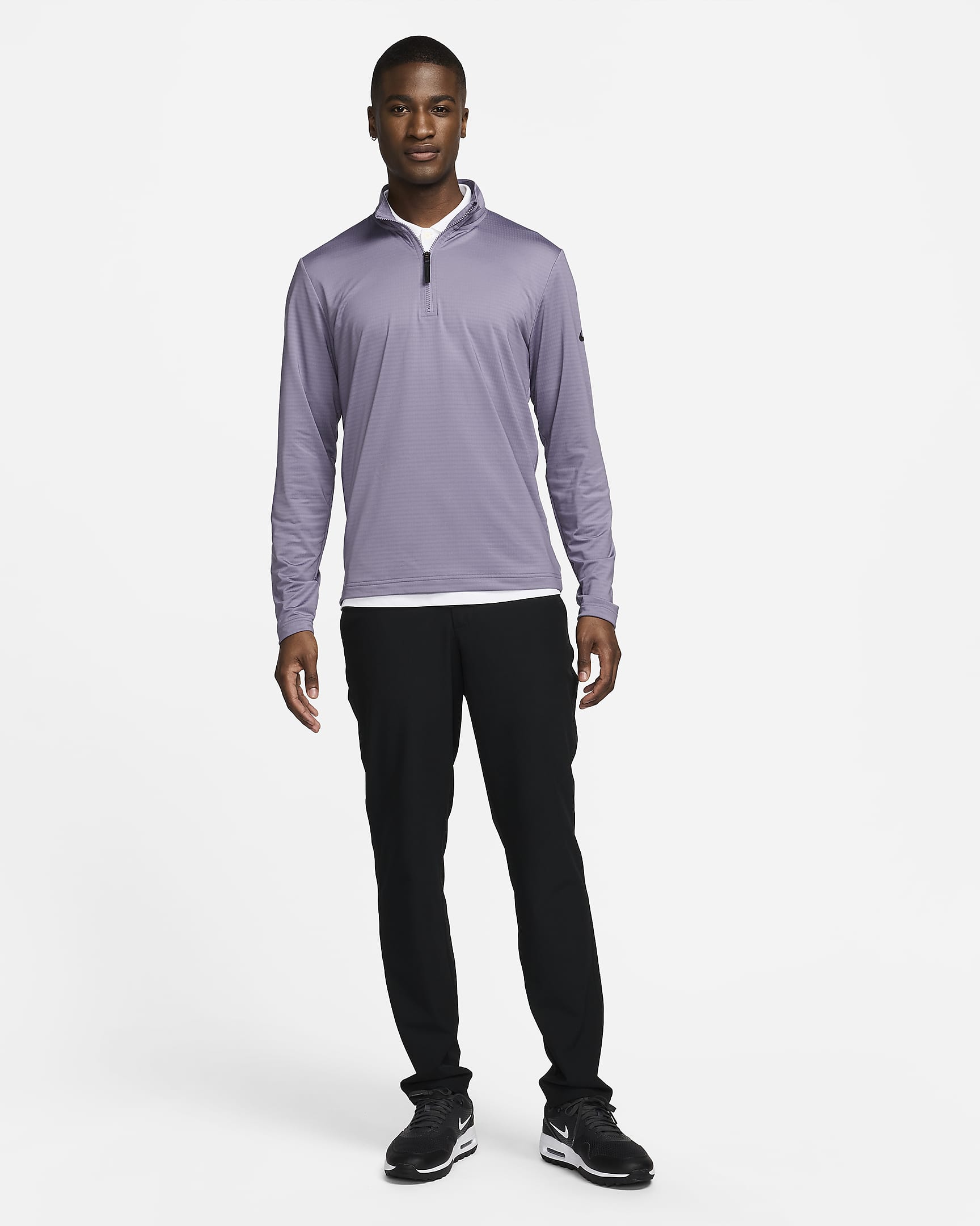 Haut de golf à demi-zip Dri-FIT Nike Victory pour homme - Daybreak/Noir