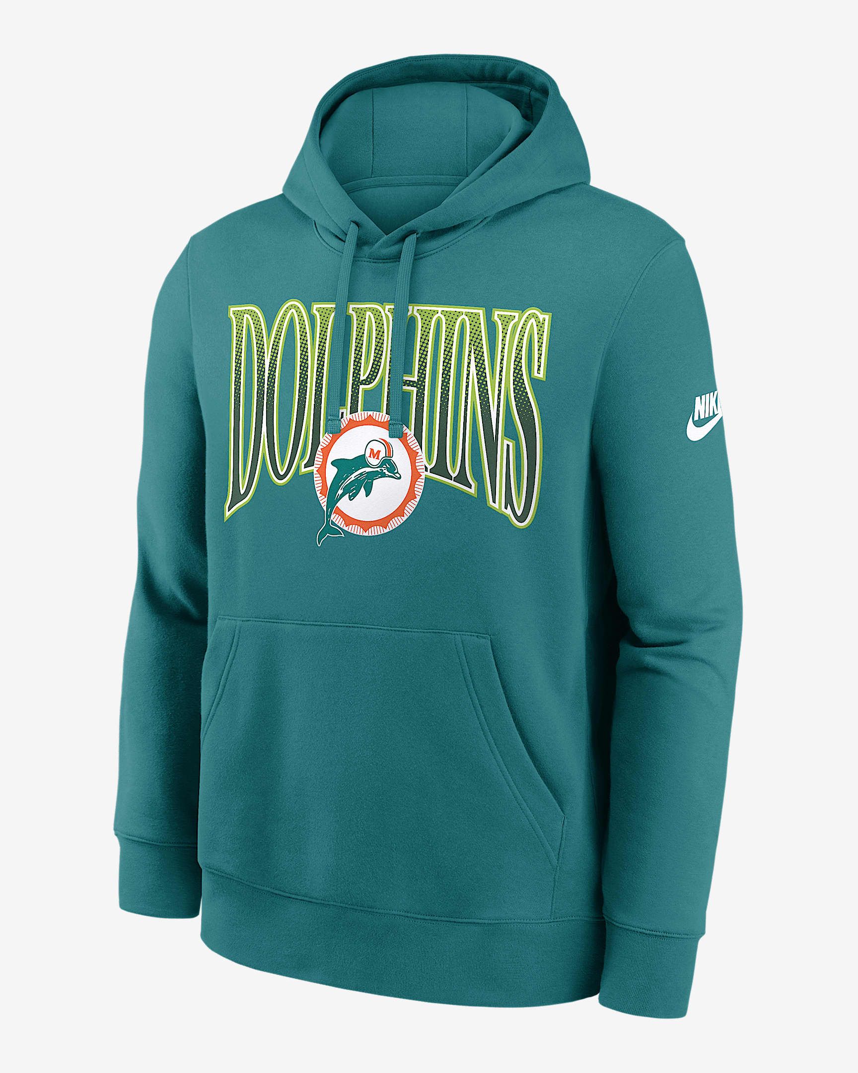 Miami Dolphins Rewind Club Men's Nike NFL Pullover Hoodie - Mardi Gras
