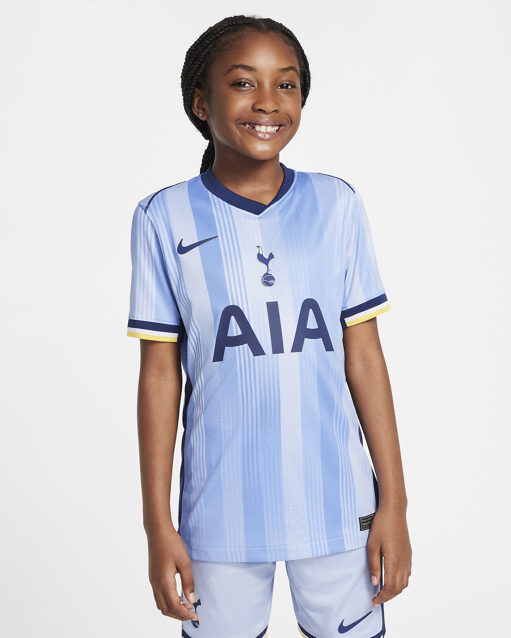 Tottenham Hotspur 2024/25 Stadium idegenbeli Nike Dri-FIT replika futballmez nagyobb gyerekeknek - Cobalt Bliss/Binary Blue