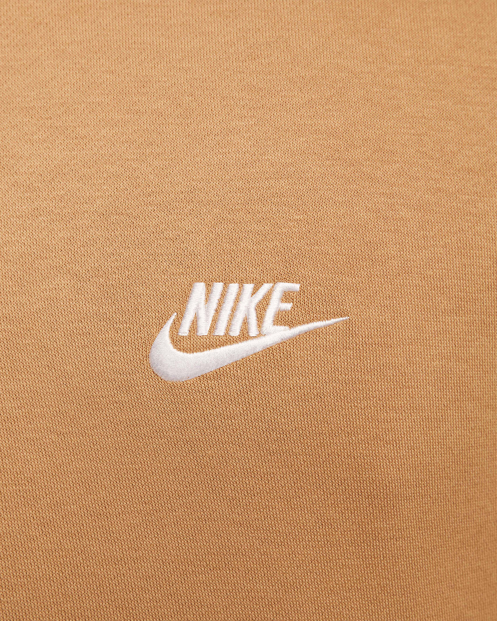 Nike Sportswear Club fleecehettegenser til herre - Flax/Flax/Hvit