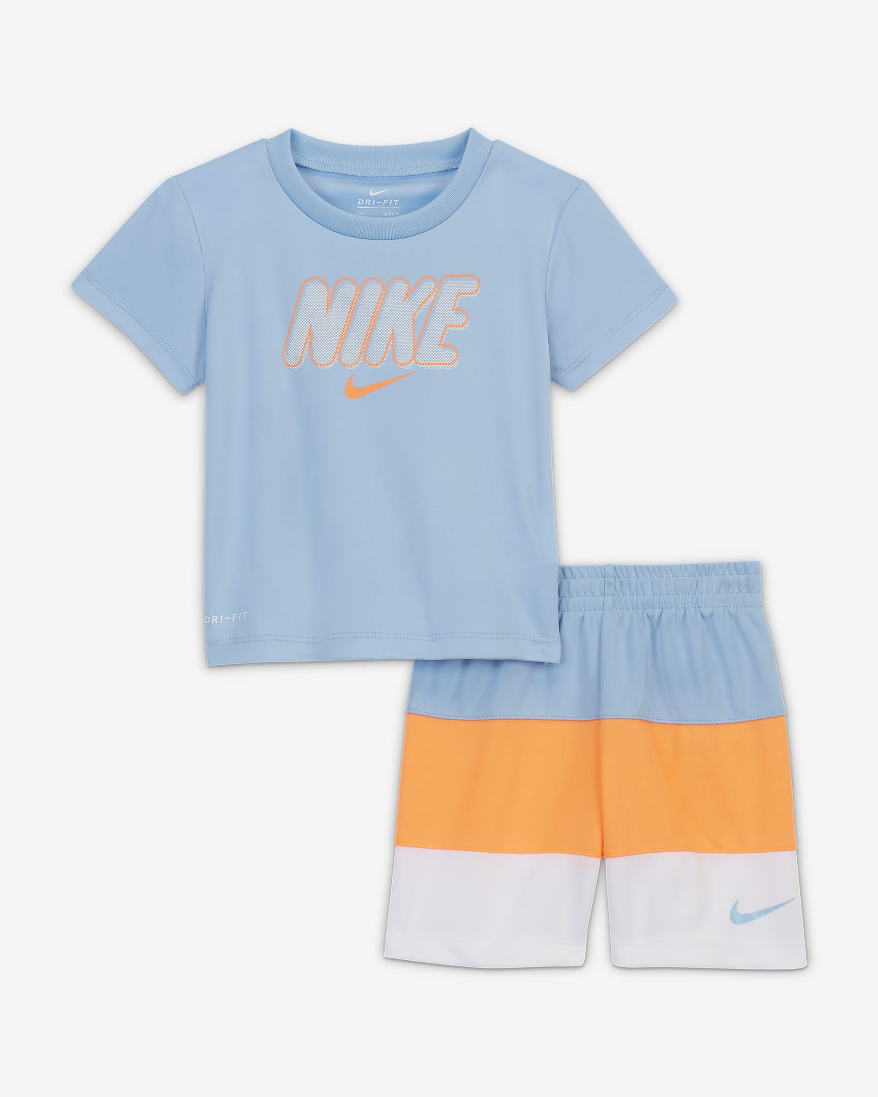 Conjunto de playera y shorts para bebé Nike (12 a 24 meses). Nike.com