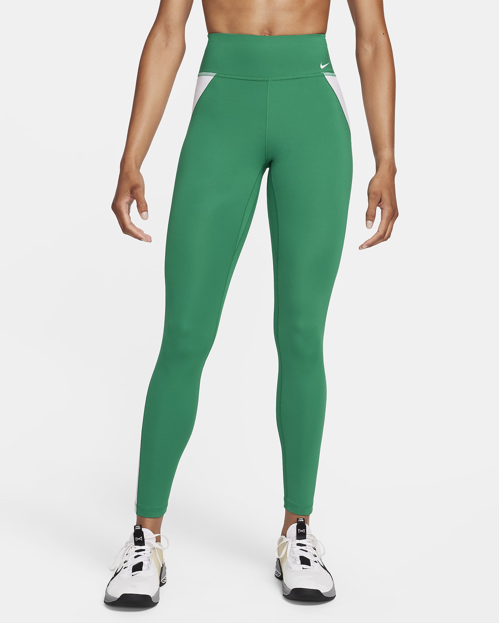 Nike One Women's Mid-Rise Full-Length Leggings - Malachite/White