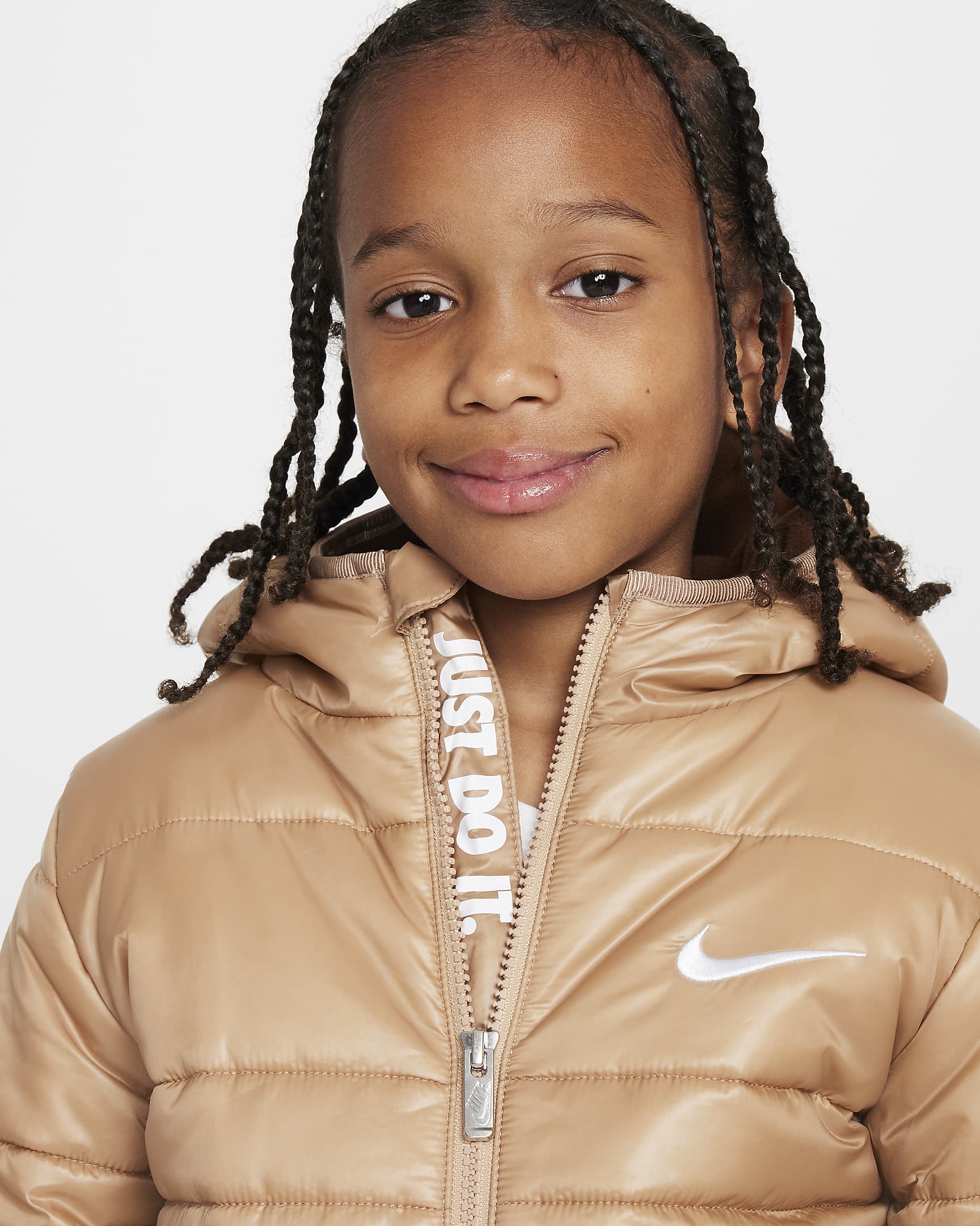 Nike Little Kids' Filled Quilted Jacket - Hemp