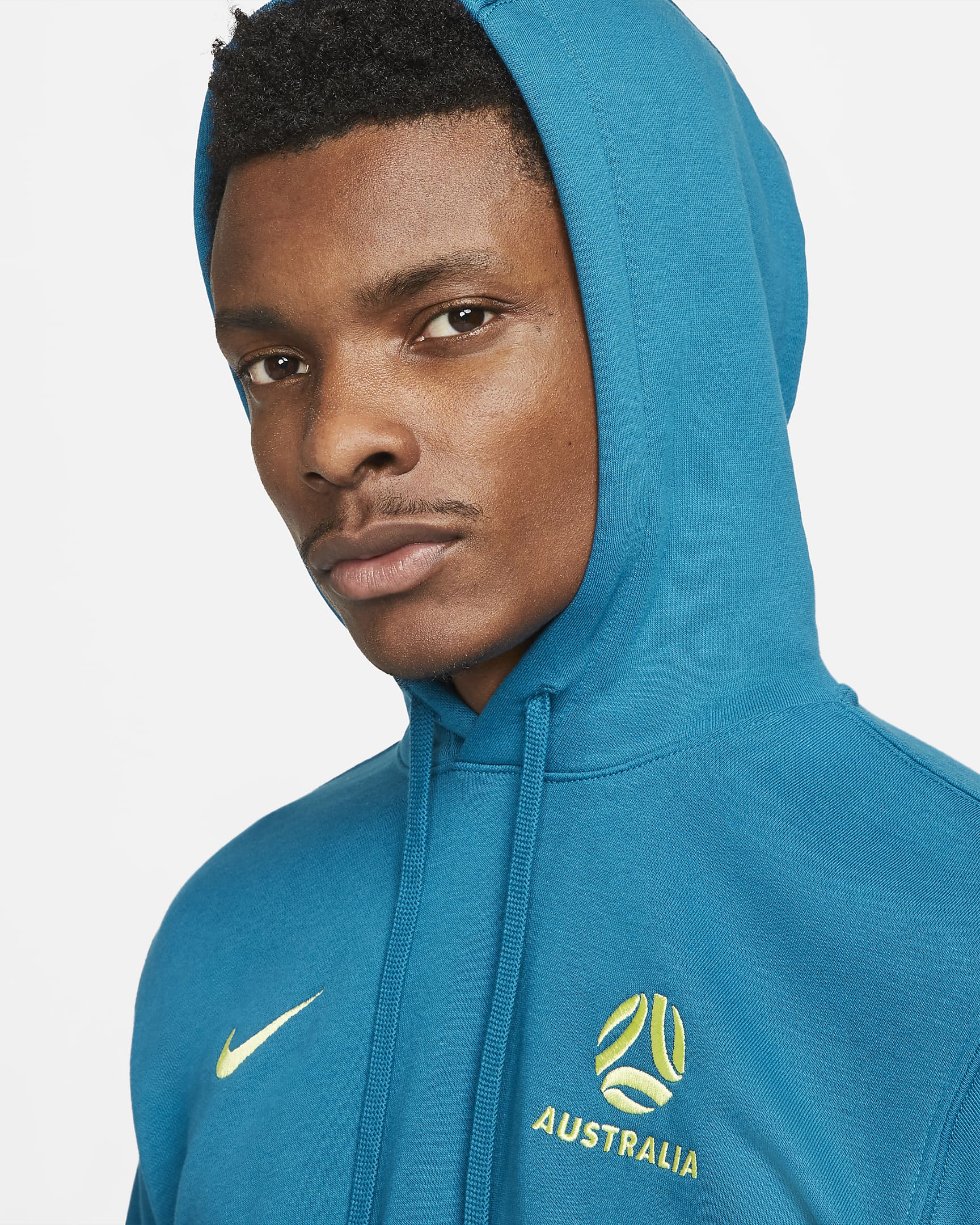 Australia Club Men's Nike Football French Terry Pullover Hoodie. Nike SE