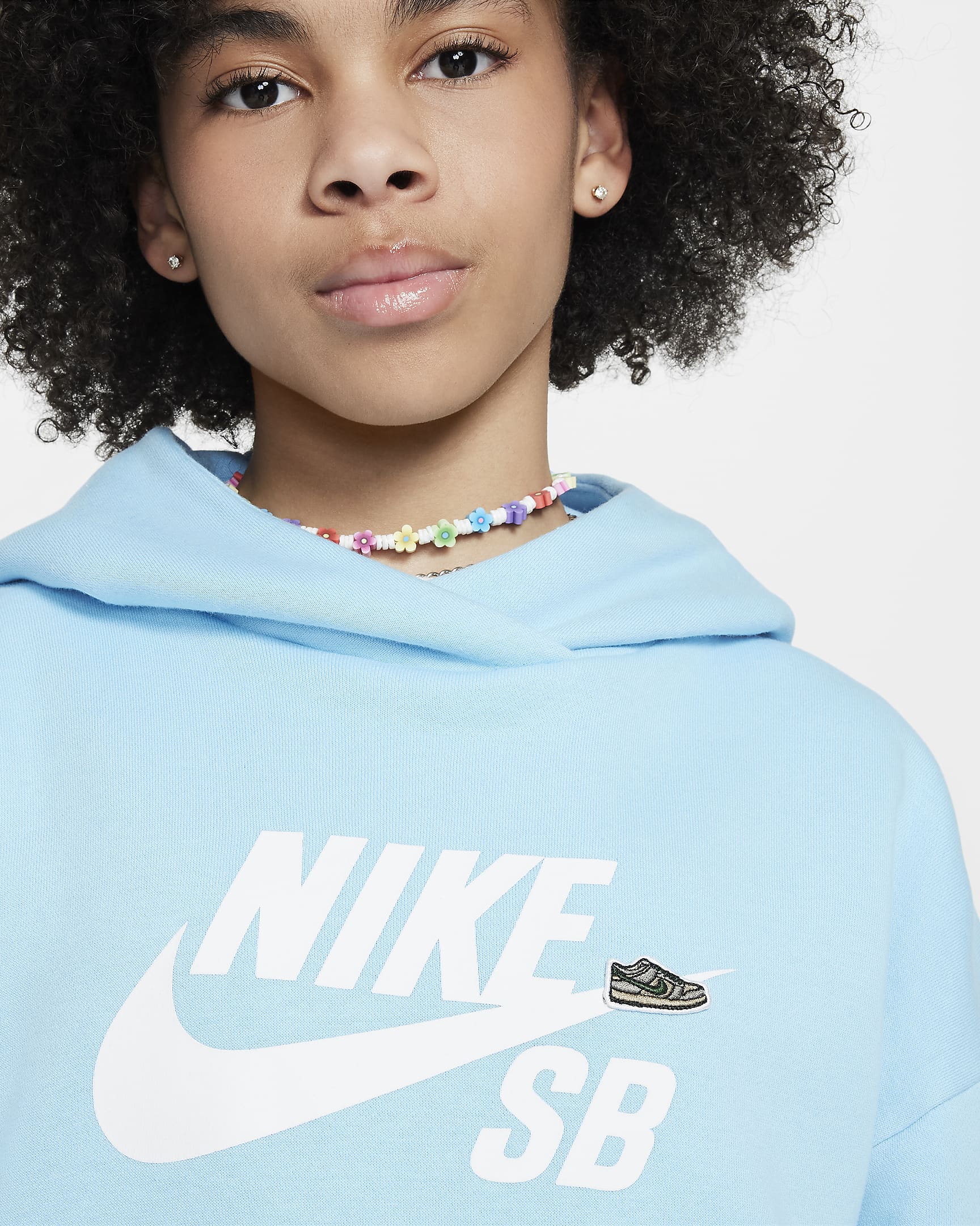 Nike SB Icon Fleece EasyOn Older Kids' Oversized Pullover Hoodie. Nike CA