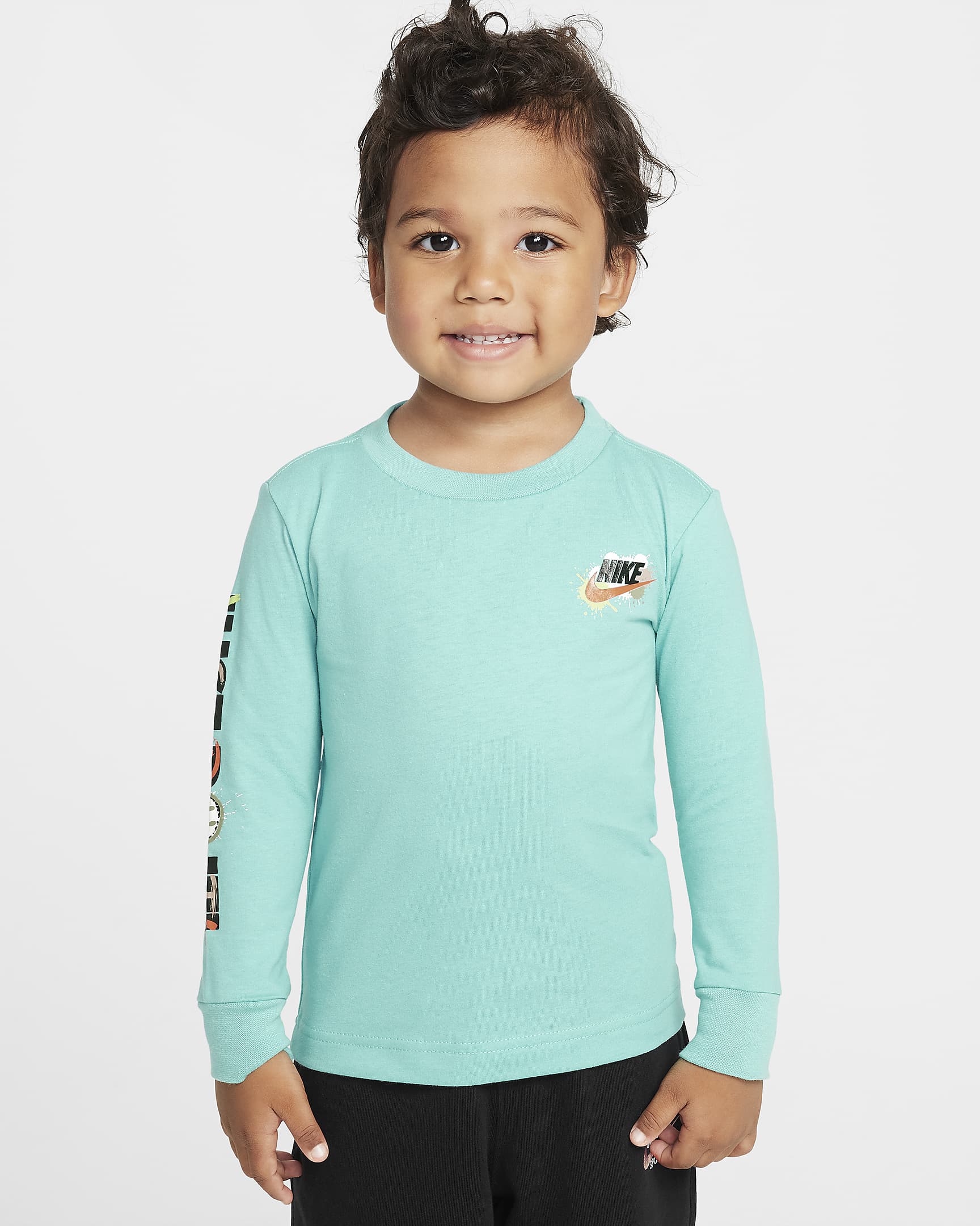 Nike "Express Yourself" Toddler Long Sleeve T-Shirt - Green Frost