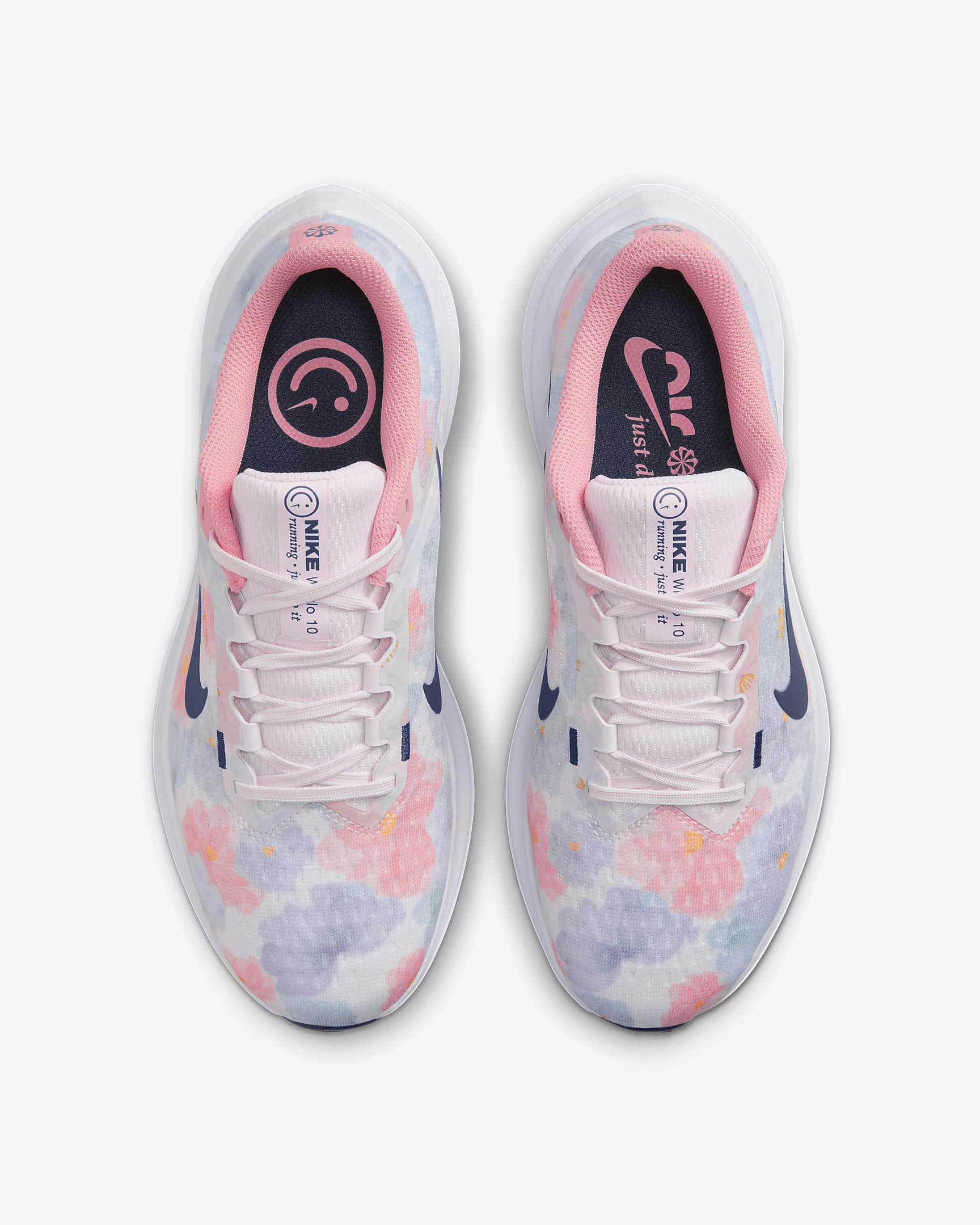 Nike Winflo 10 Premium Women's Road Running Shoes - Pearl Pink/Coral Chalk/White/Midnight Navy