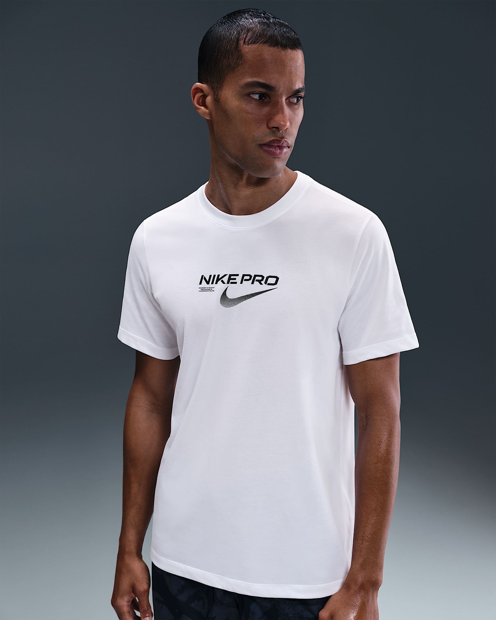 Nike Dri-FIT-trænings-T-shirt til mænd - hvid