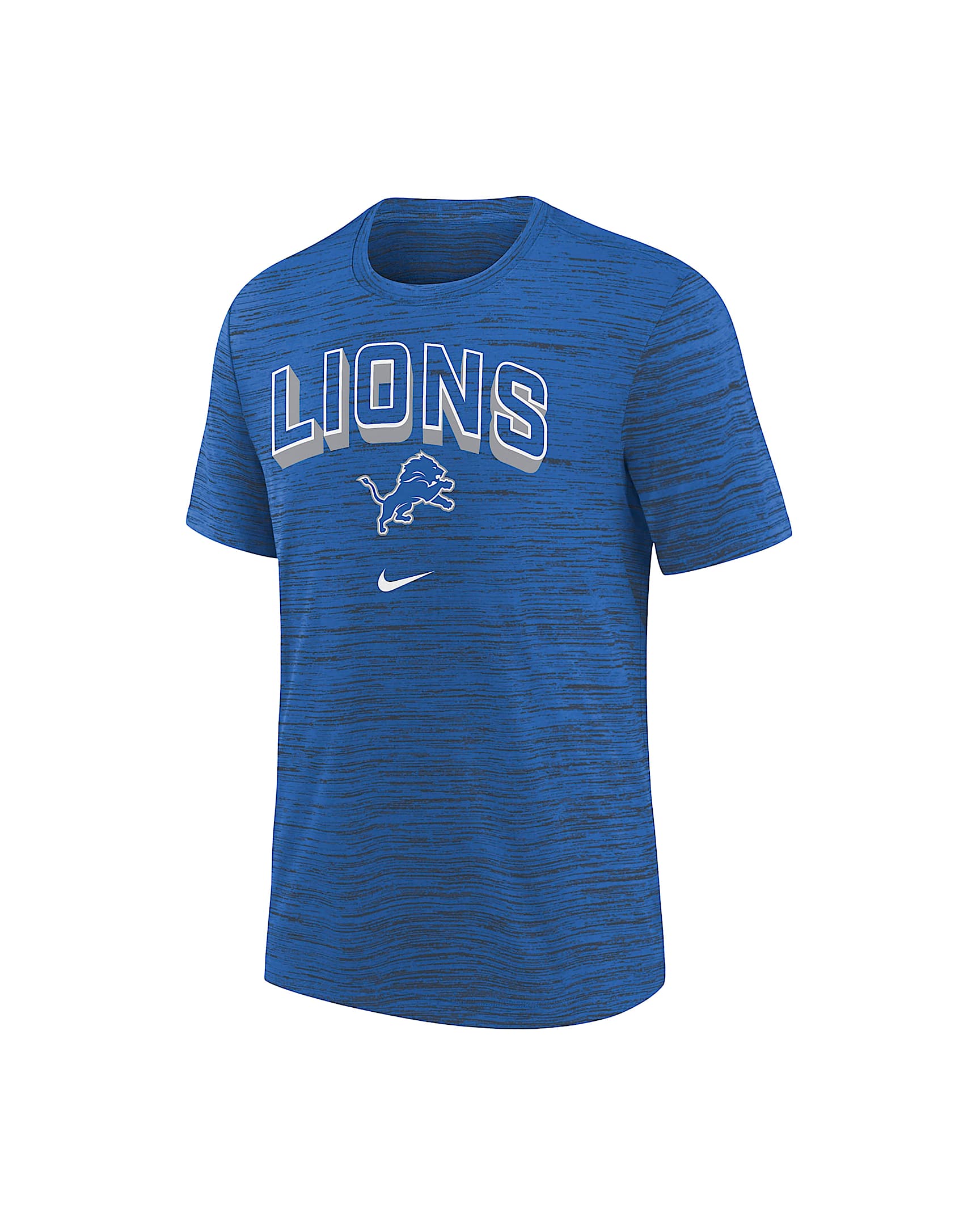 Detroit Lions Sideline Velocity Big Kids’ Nike Dri-FIT NFL T-Shirt - Blue
