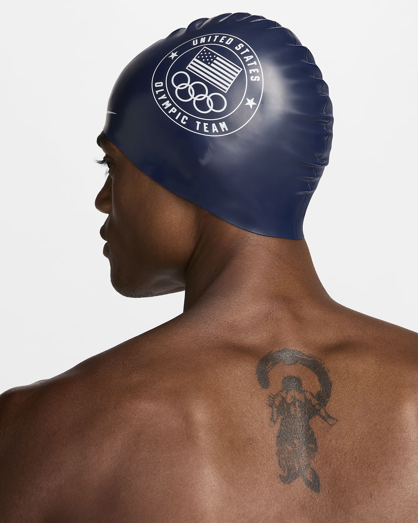 Nike Swim Team USA Silicone Swim Cap - Obsidian