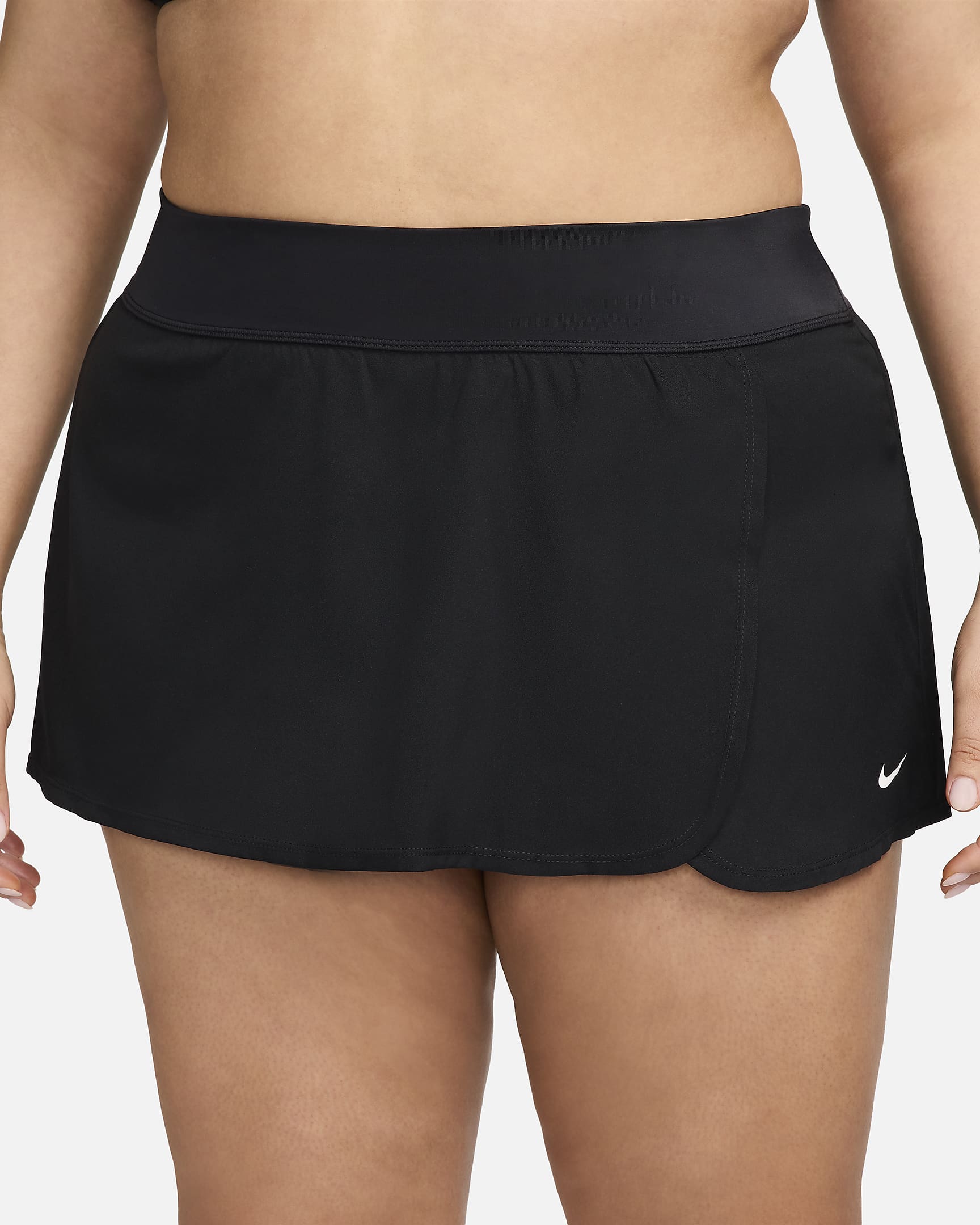 Falda de playa para mujer (talla grande) Nike Solid Element - Negro