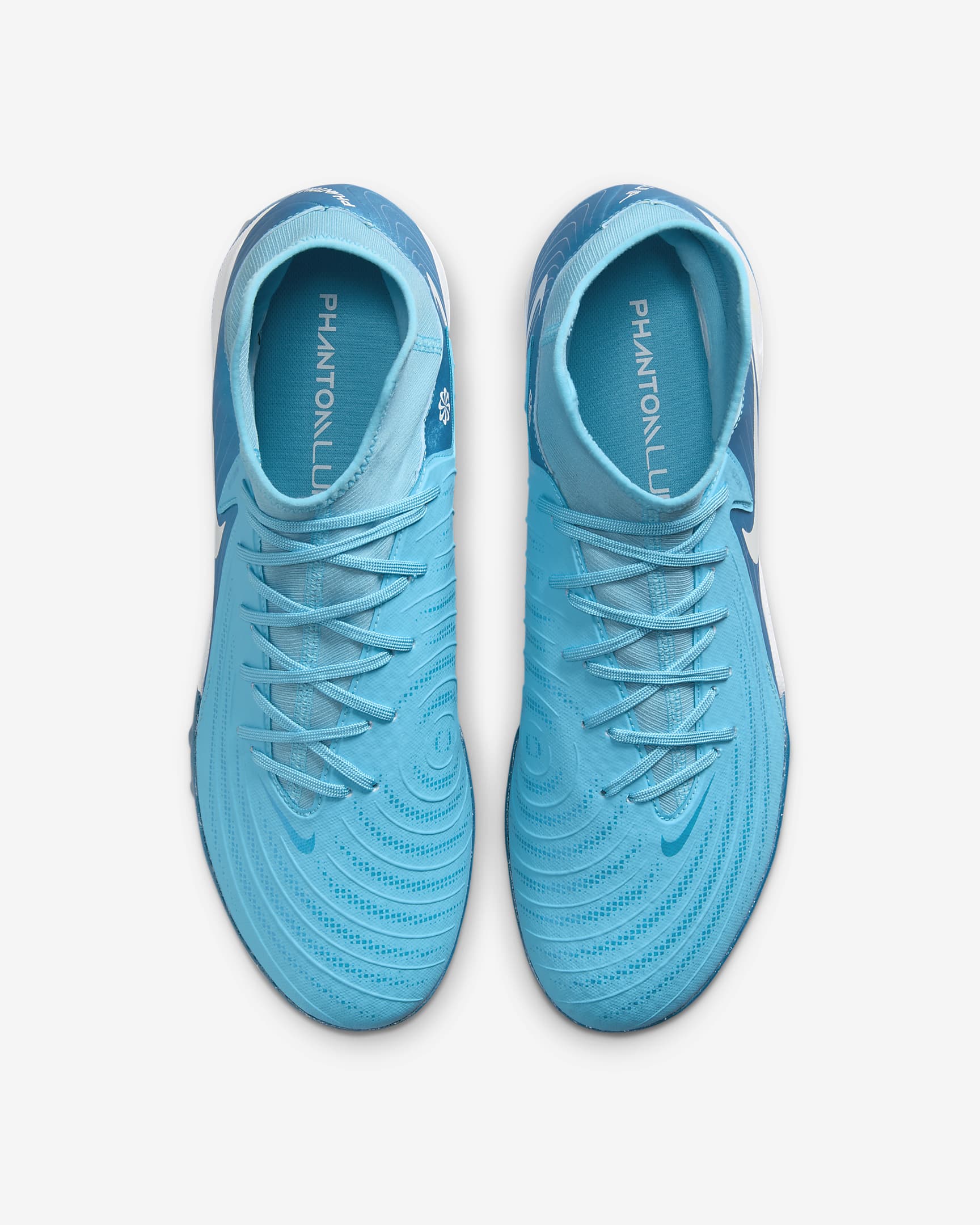 Ποδοσφαιρικά παπούτσια ψηλού προφίλ TF Nike Phantom Luna 2 Academy - Blue Fury/Λευκό