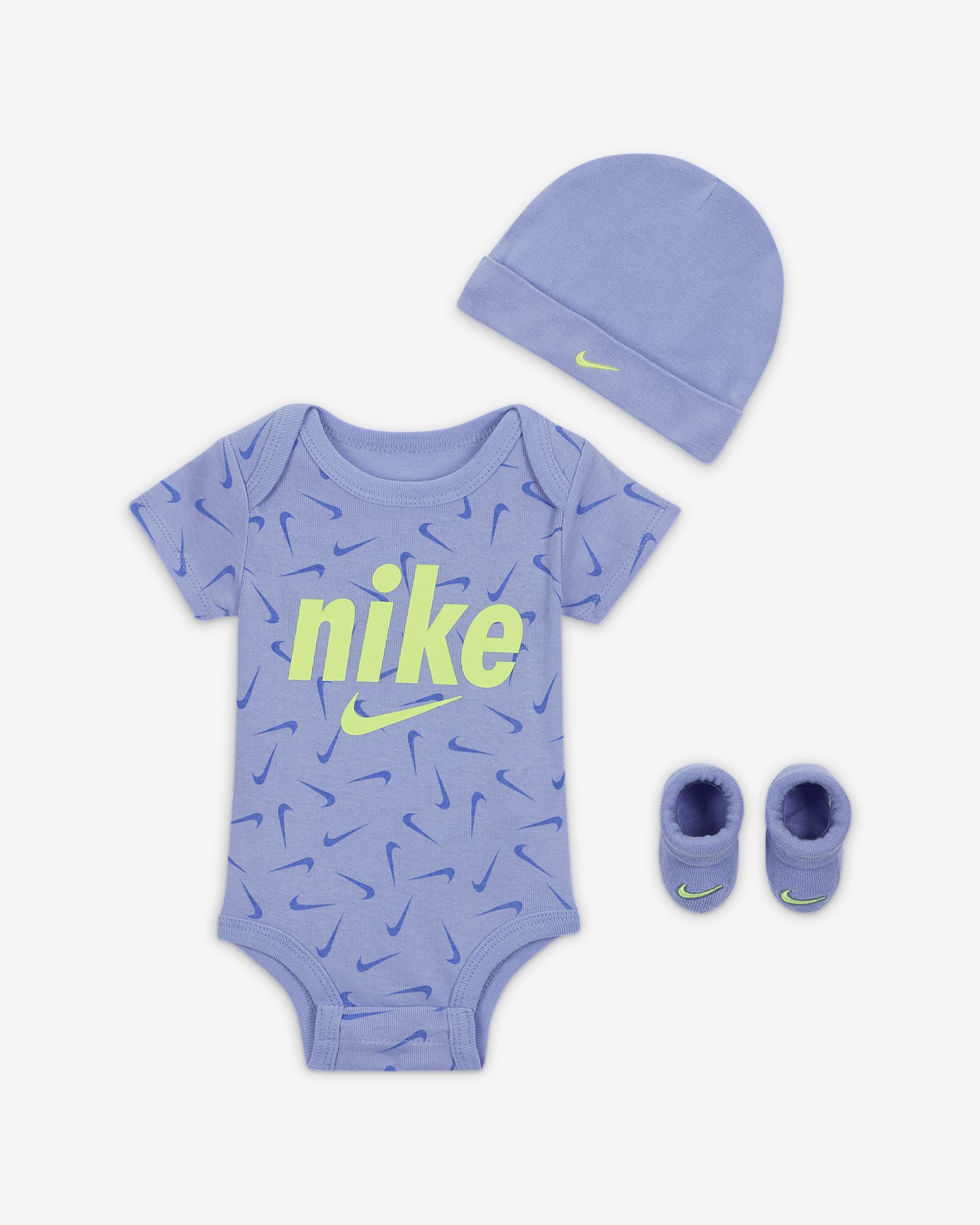 Conjunto de tres piezas From Day 1 para bebé (3-6 meses) Nike. Nike.com