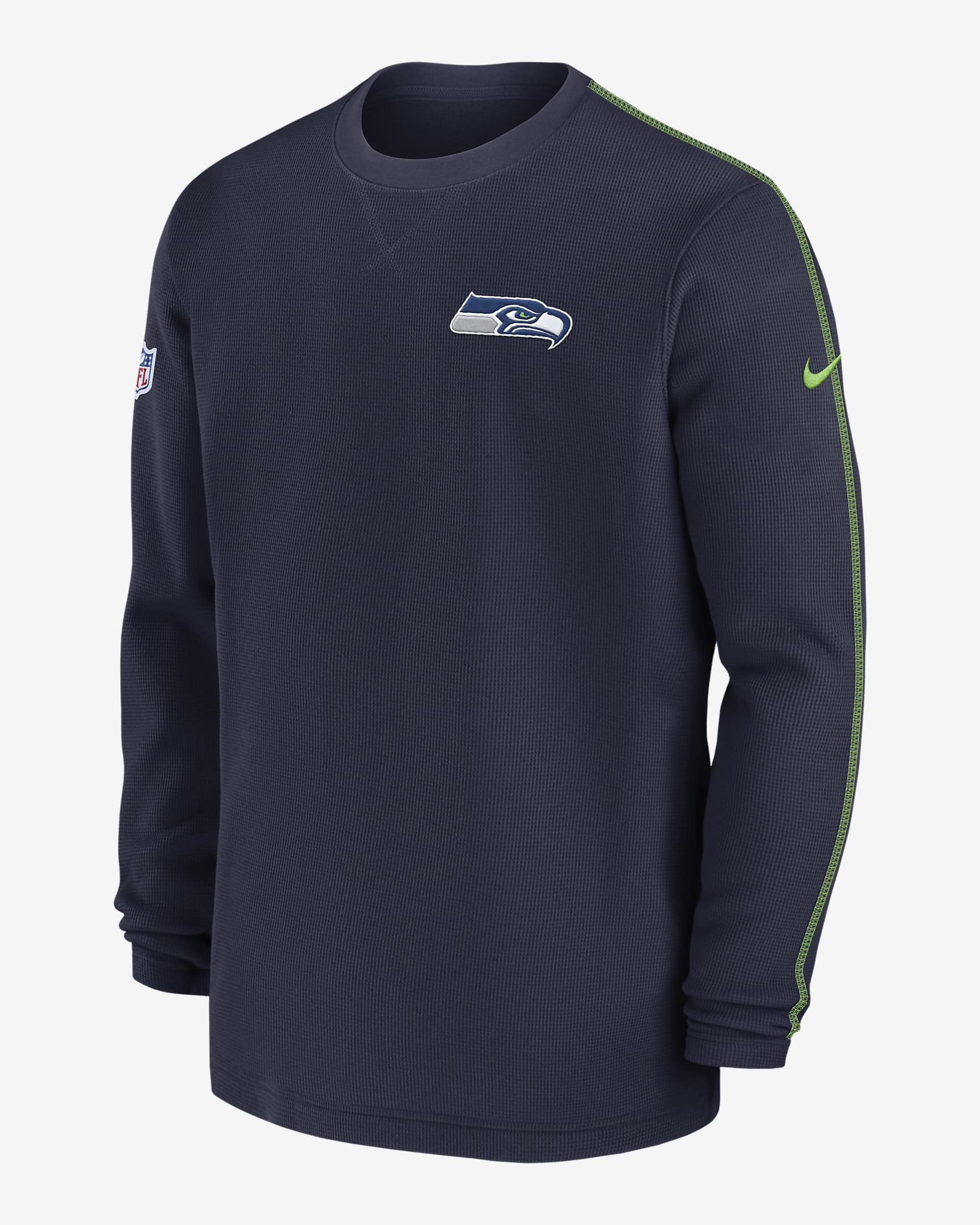 Seattle Seahawks Sideline Coach Men’s Nike NFL Long-Sleeve Top - Navy