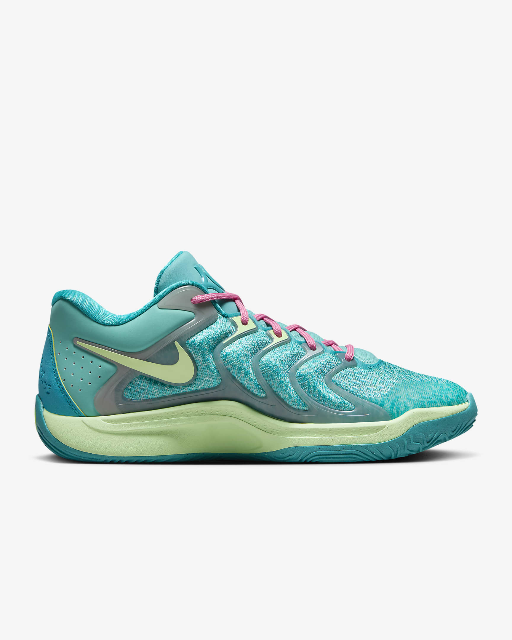 Tenis de básquetbol para mujer KD17 x Jonquel Jones - Cactus empolvado/Escarcha verde/Tiza coral/Verde vapor