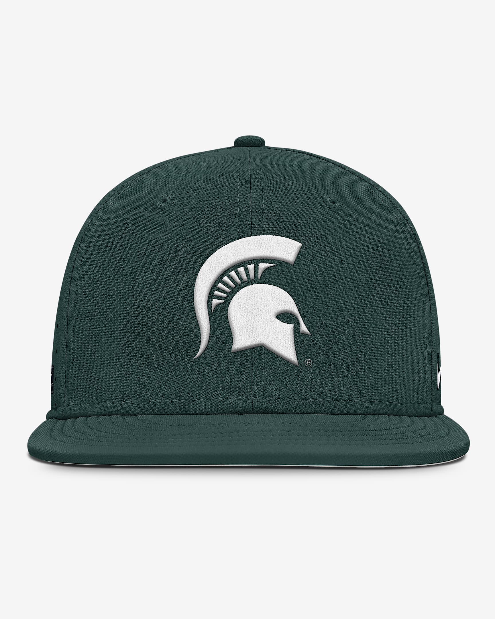 Michigan State Spartans Dugout True Men’s Nike Dri-FIT College Fitted Hat - Forest Green