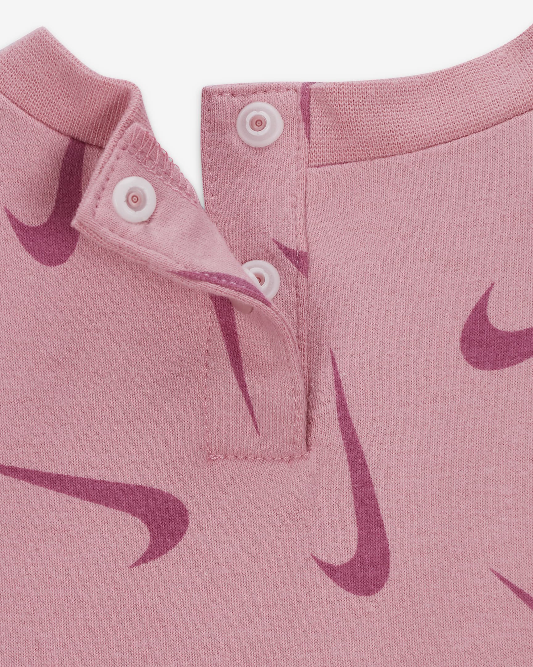 Nike Baby (3-6M) Printed Short Sleeve Coverall - Elemental Pink