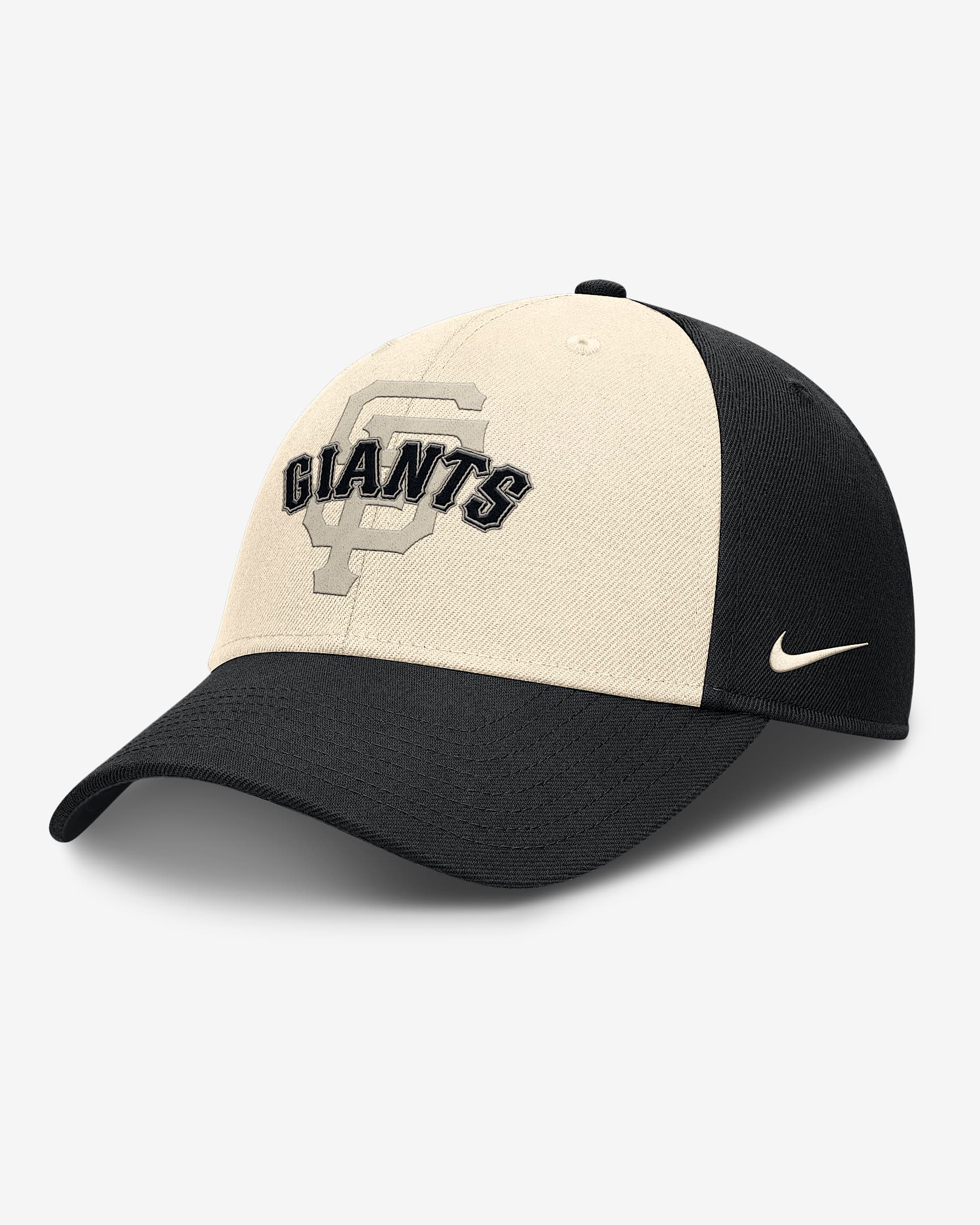 Gorra Nike Dri-FIT de la MLB ajustable para hombre San Francisco Giants Statement Club - Negro