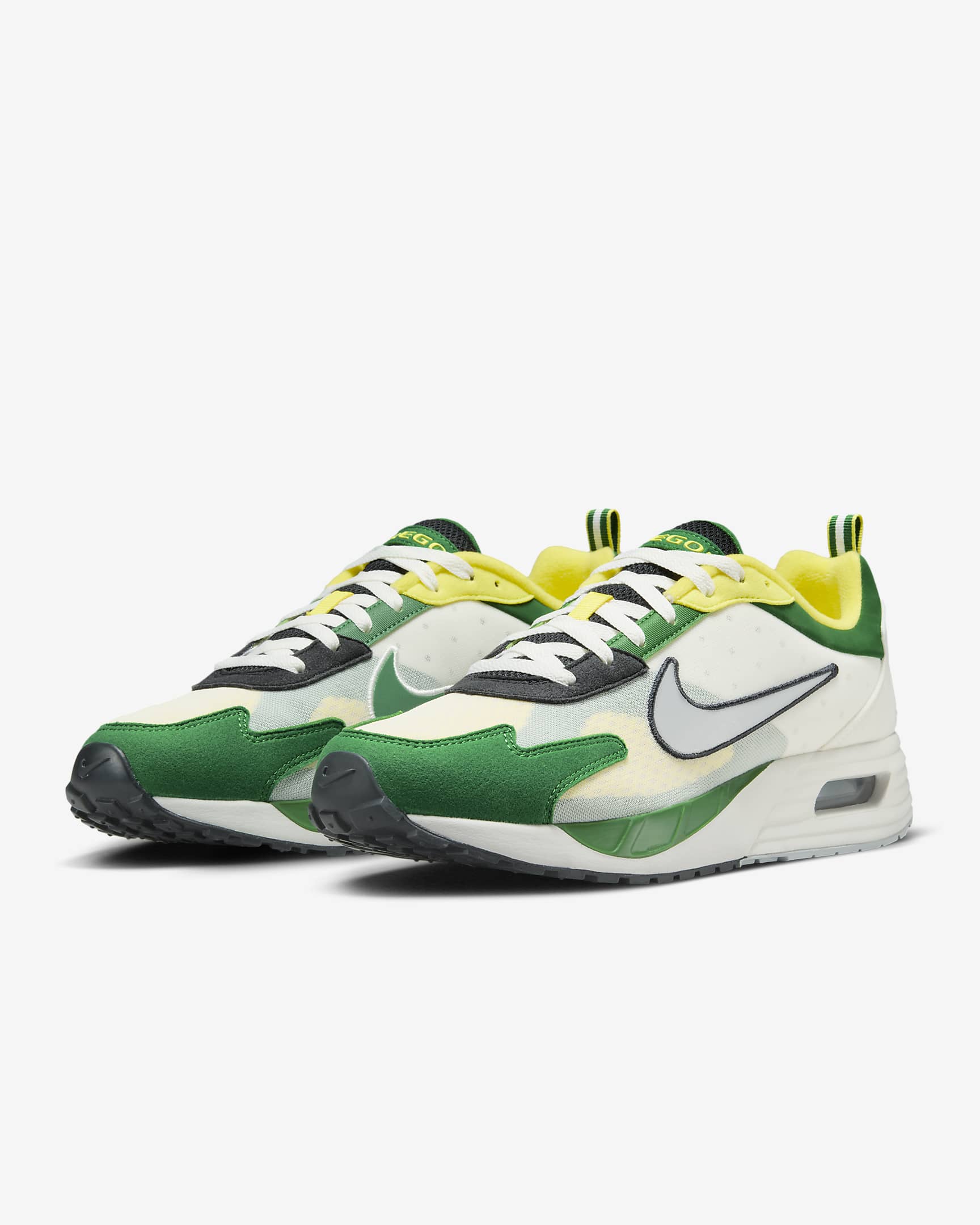 Tenis para hombre Oregon Nike Air Max Solo - Negro/Fantasma/Verde manzana/Plata metalizado