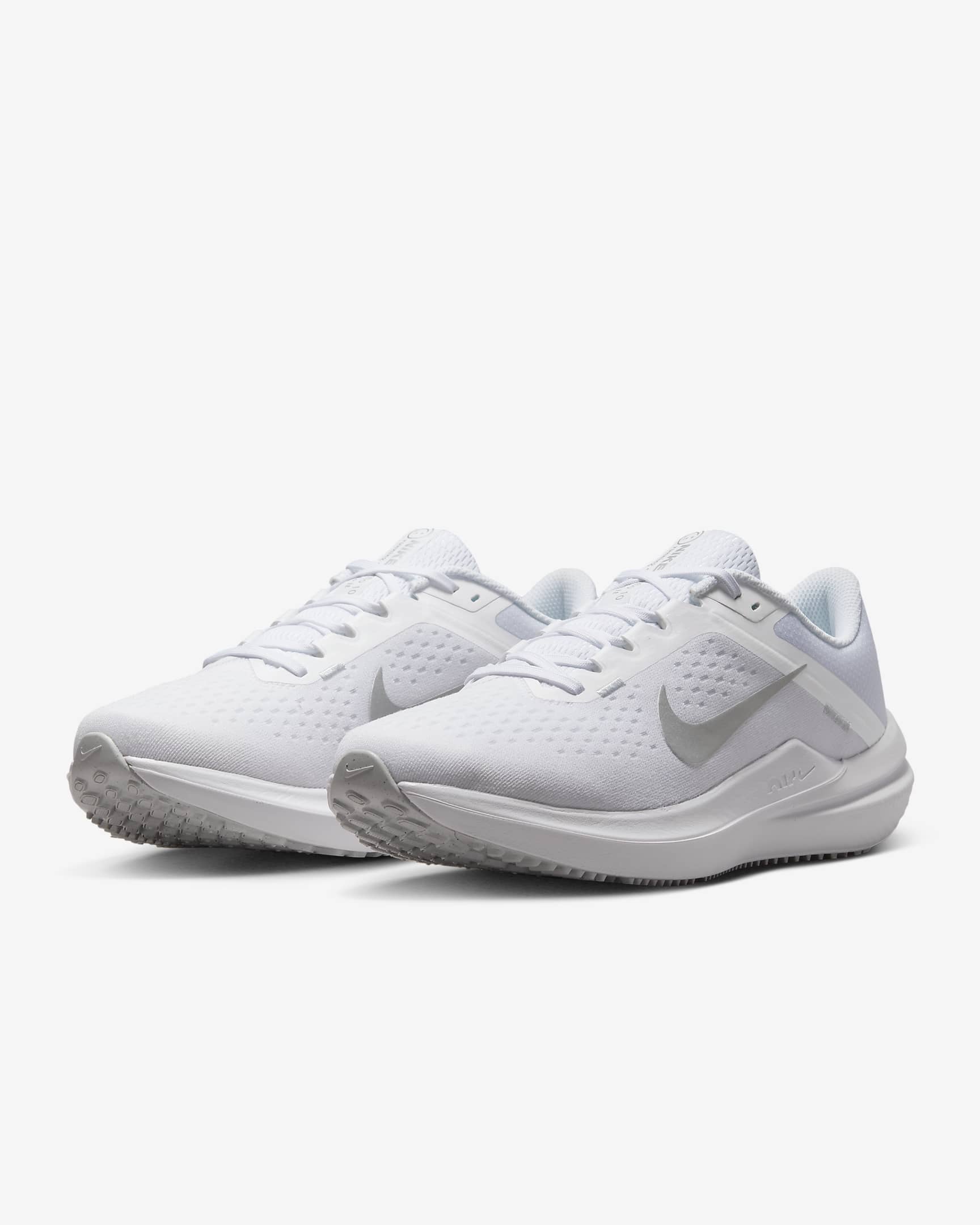 Nike Winflo 10 Women's Road Running Shoes - White/Pure Platinum/Metallic Silver