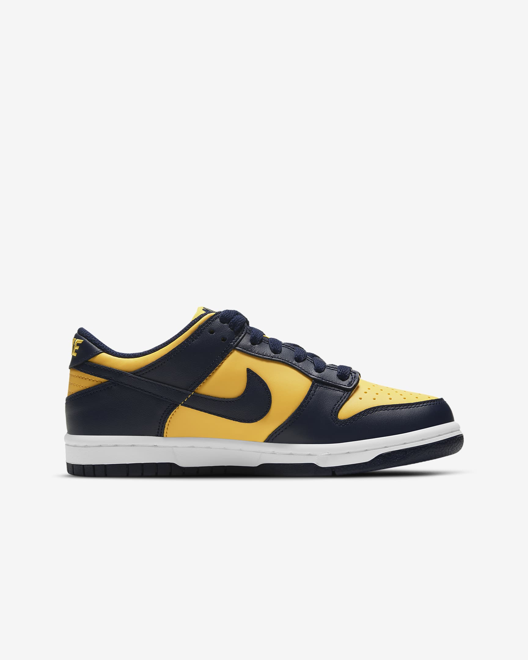 Nike Dunk Low Big Kids' Shoes - Varsity Maize/White/Total Orange/Midnight Navy