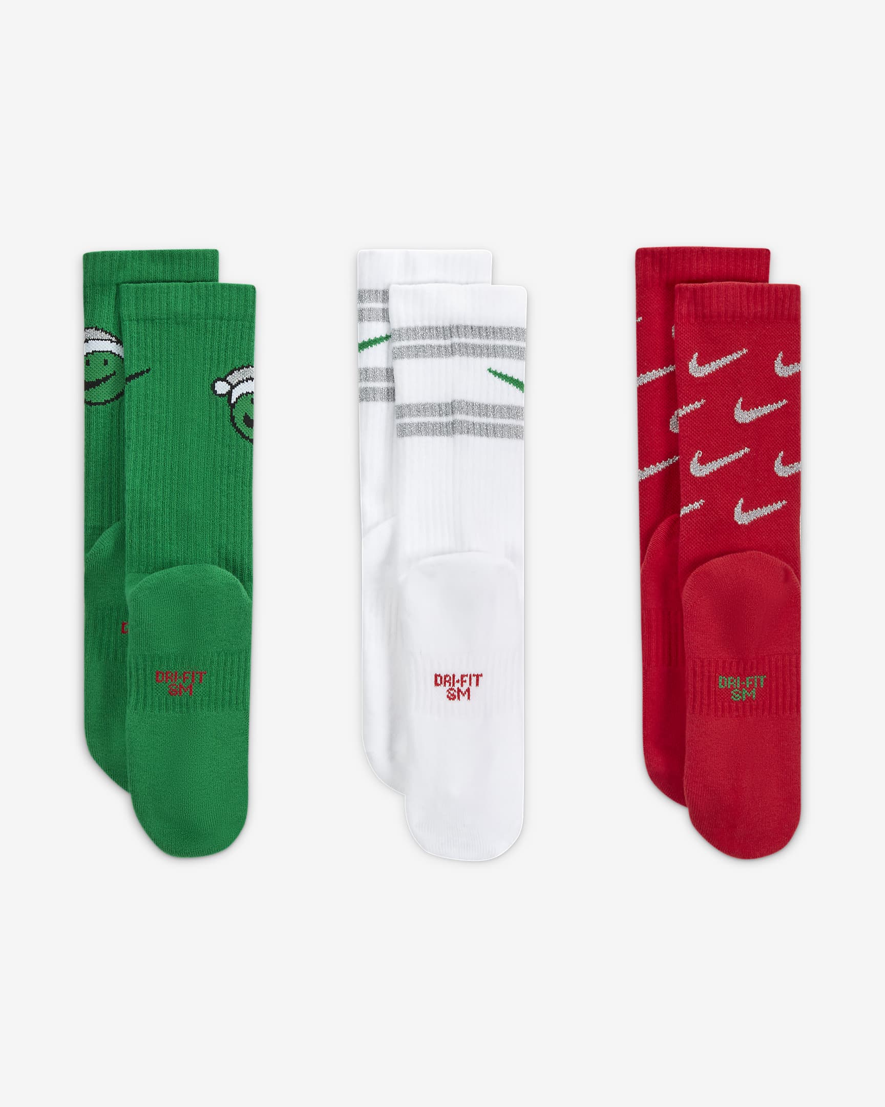 Nike Everyday Kids' Cushioned Crew Socks (3 Pairs). Nike JP