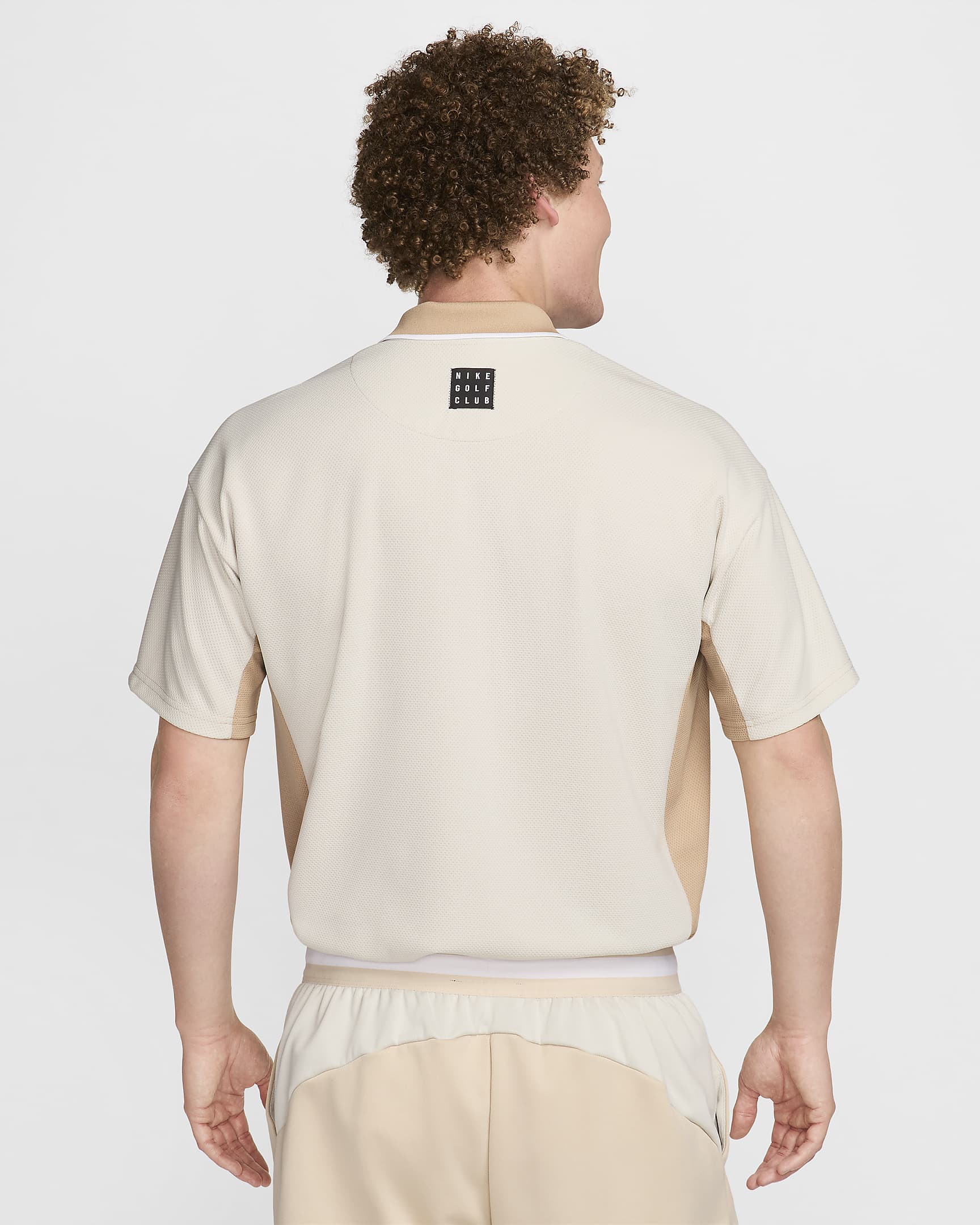 Polo de golfe Dri-FIT Nike Golf Club para homem - Sanddrift/Light Bone/Hemp/Preto