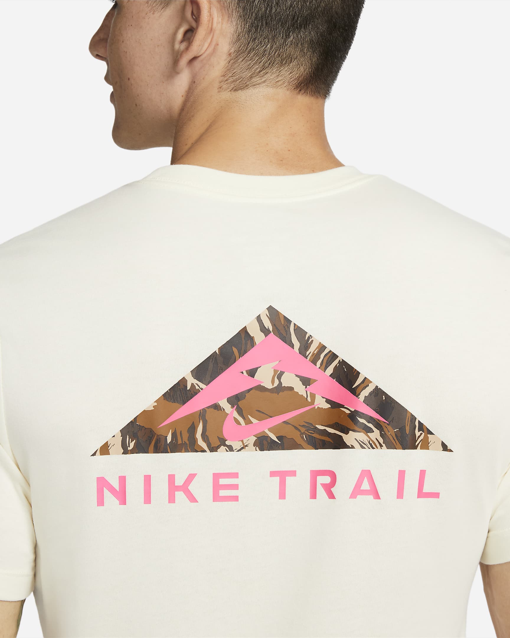 Nike Dri-FIT Men's Trail Running T-Shirt - Coconut Milk