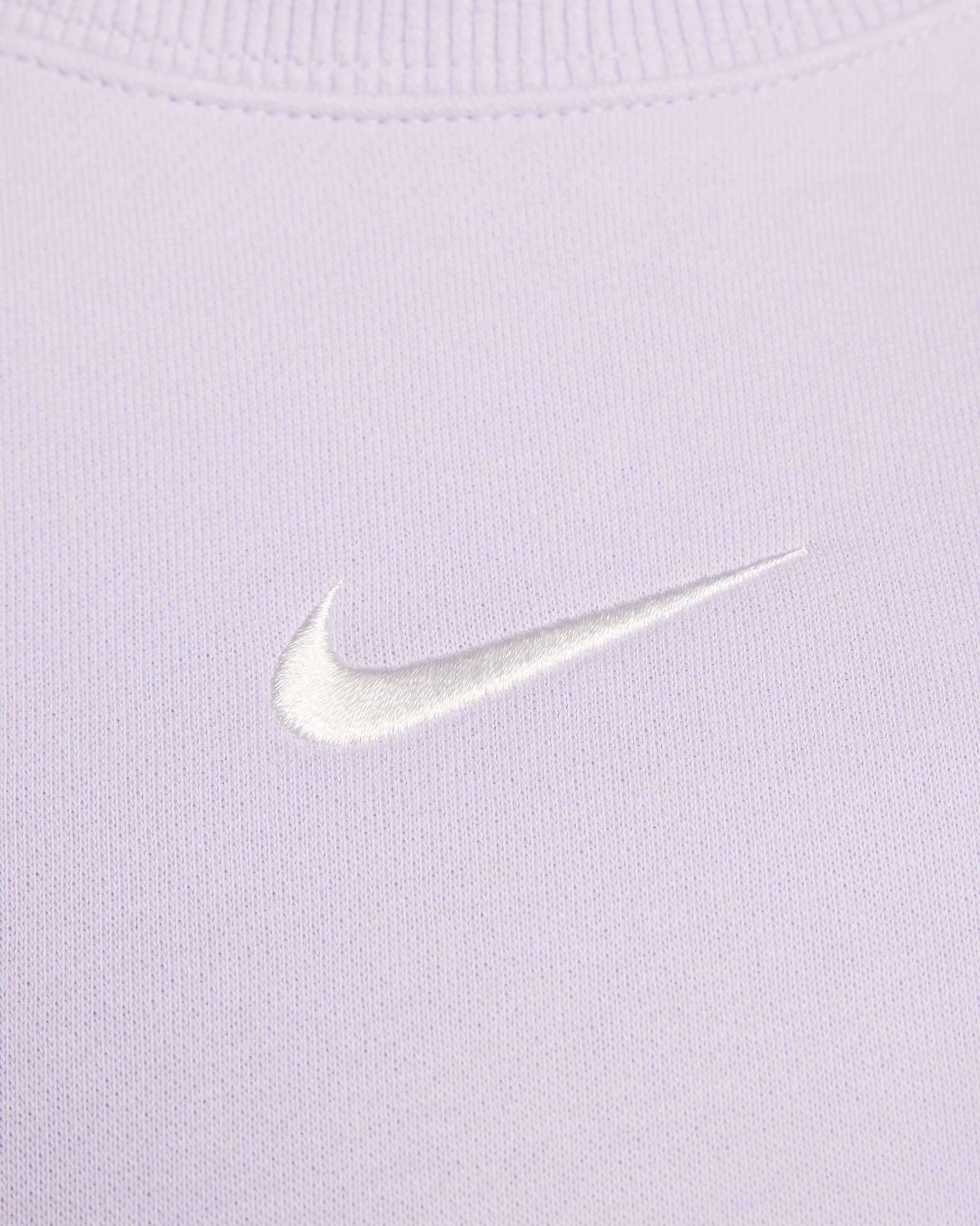 Nike Sportswear Phoenix Fleece Sudadera de chándal de cuello redondo oversize - Mujer - Violet Mist/Sail