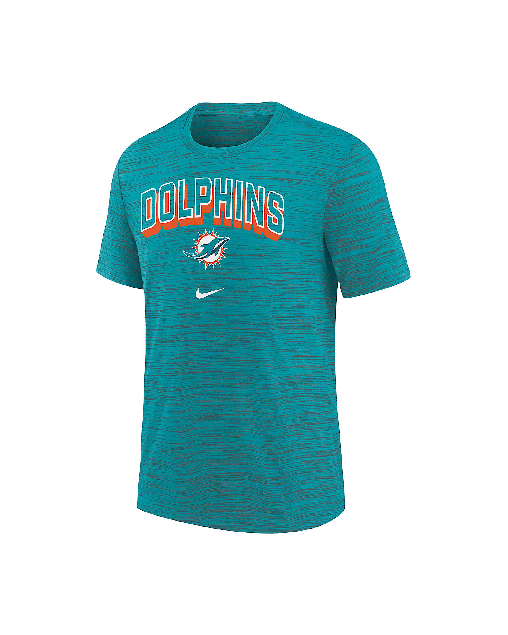 Miami Dolphins Sideline Velocity Big Kids’ Nike Dri-FIT NFL T-Shirt - Aqua
