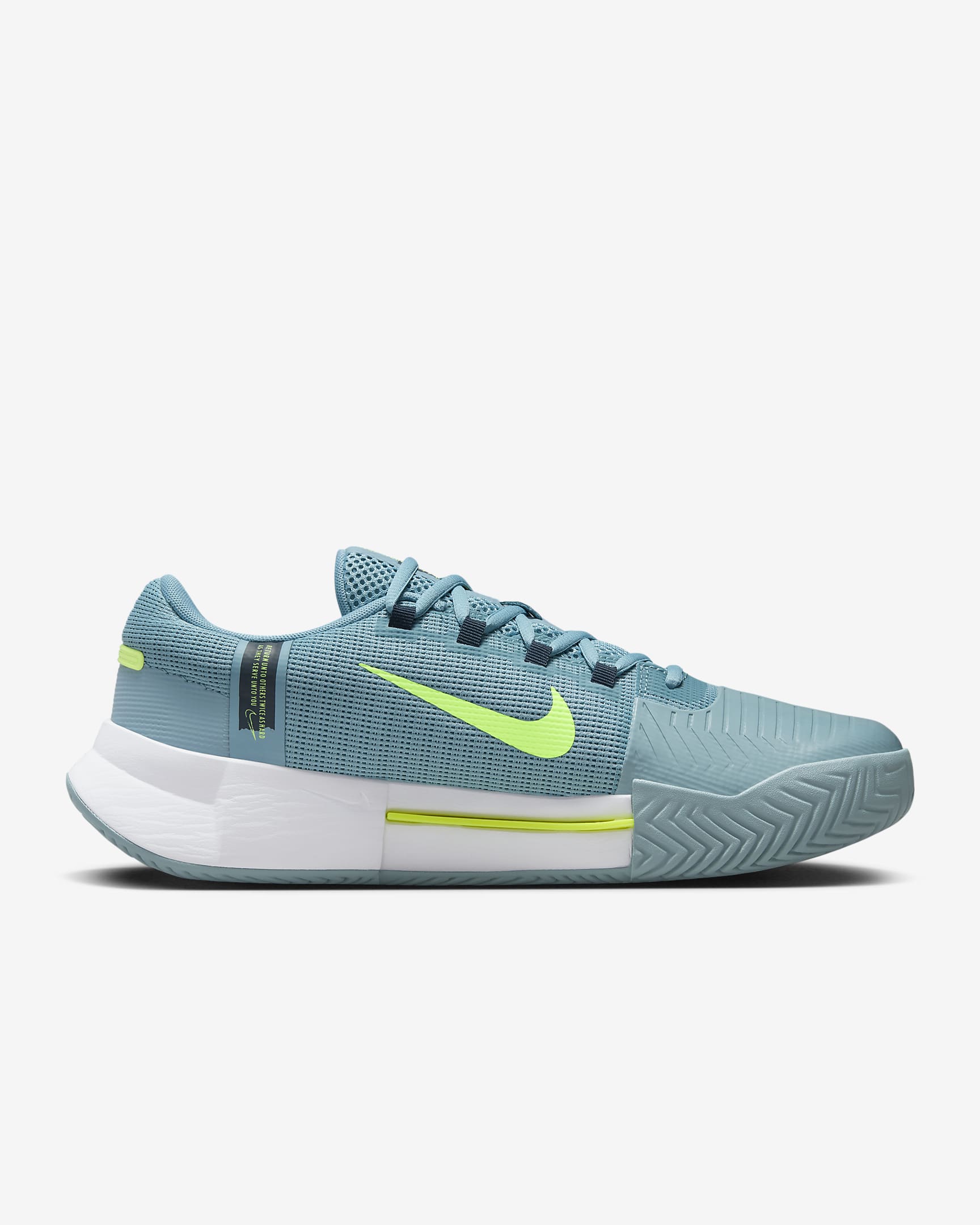 Chaussure de tennis pour surface dure Nike Zoom GP Challenge 1 pour homme - Denim Turquoise/Armory Navy/Volt