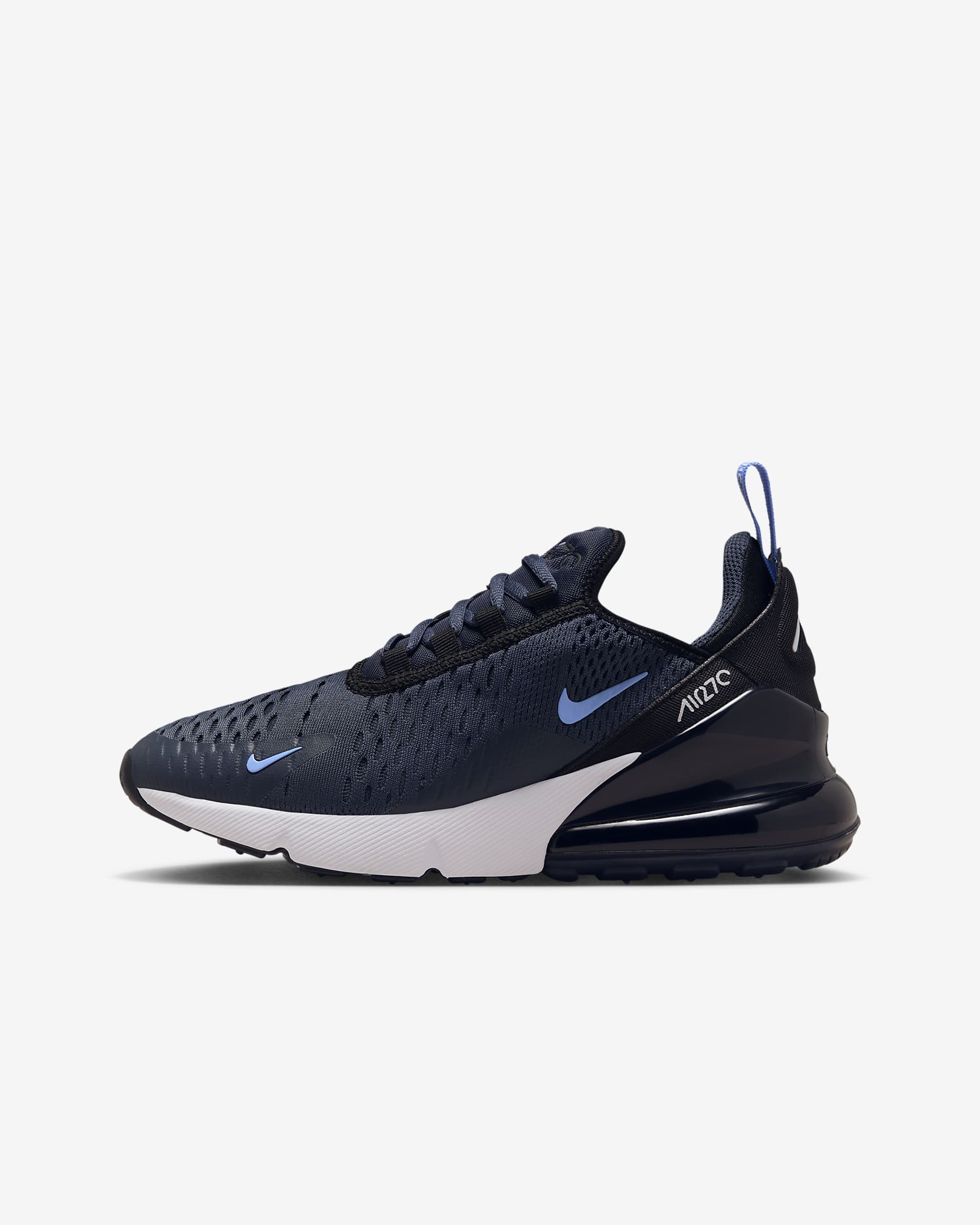 Nike Air Max 270 Older Kids' Shoes - Thunder Blue/Black/White/Royal Pulse