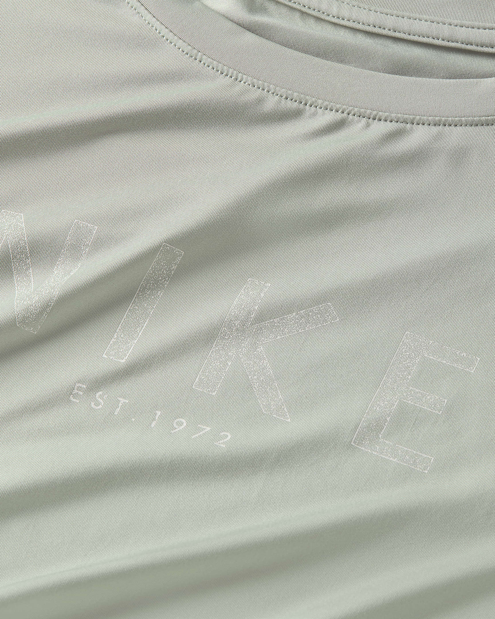 ナイキ ワン ウィメンズ Dri-FIT ショートスリーブ トップ - ジェイドホライズン/ペールアイボリー/セメントグレー