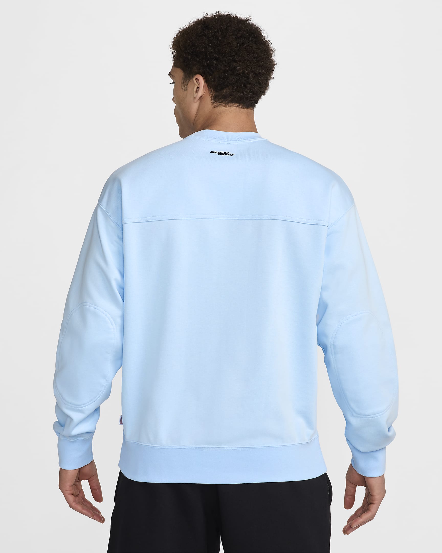 USA Solo Men's Nike Dri-FIT ADV Breaking Crew-Neck Sweatshirt - Celestine Blue/White