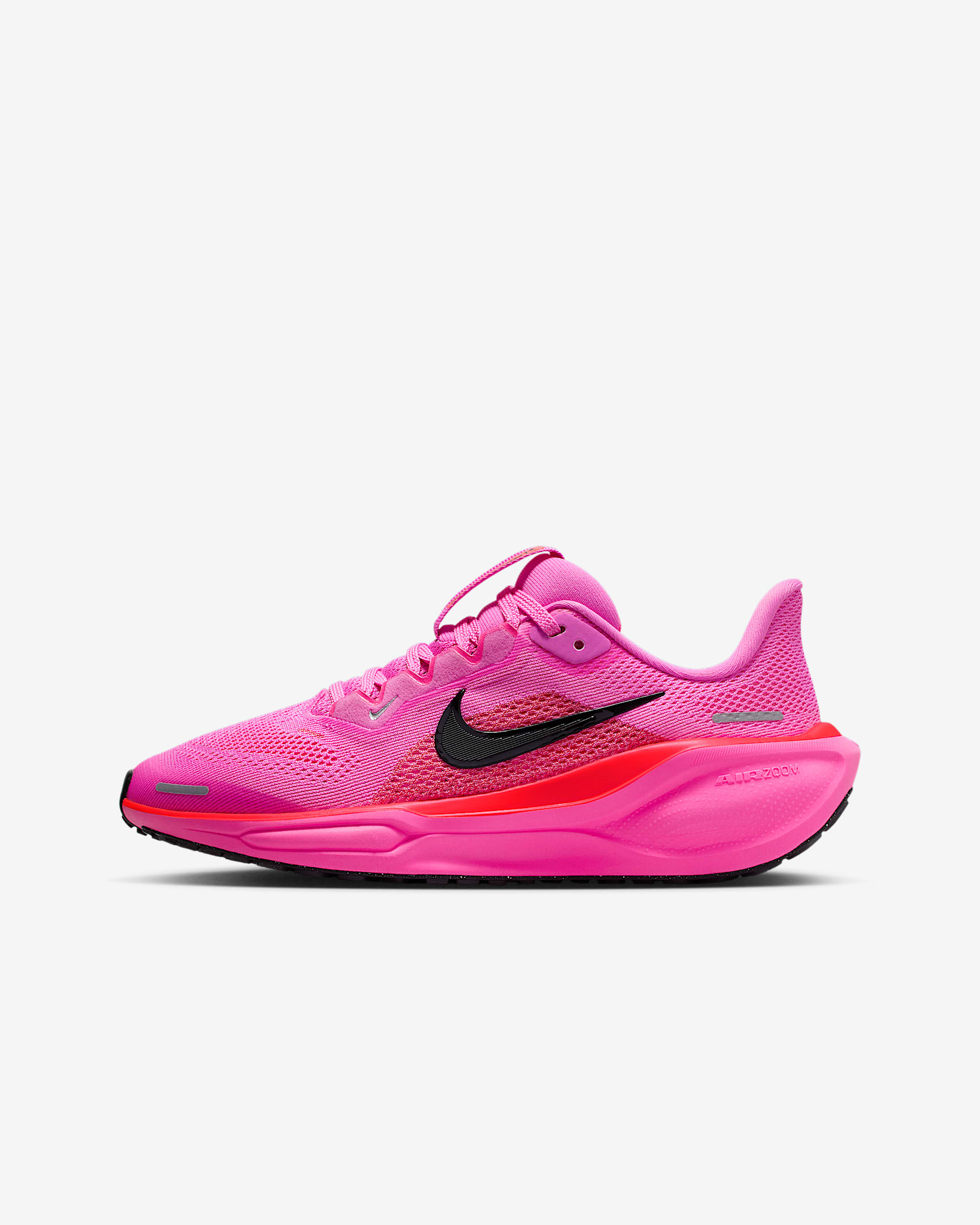 Nike Pegasus 41 Big Kids' Road Running Shoes - Playful Pink/Hyper Pink/Bright Crimson/Off Noir