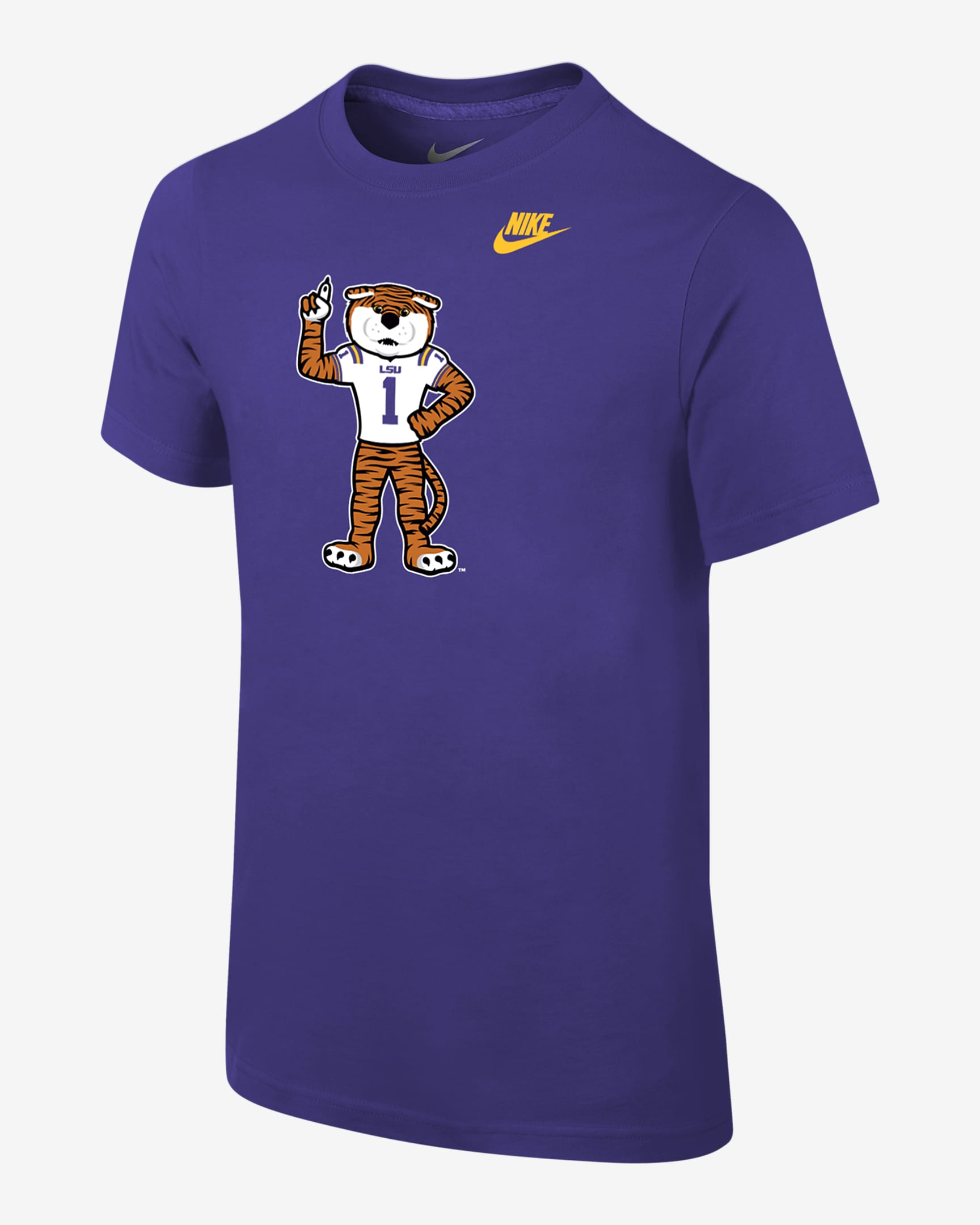 LSU Big Kids' (Boys') Nike College T-Shirt - Orchid