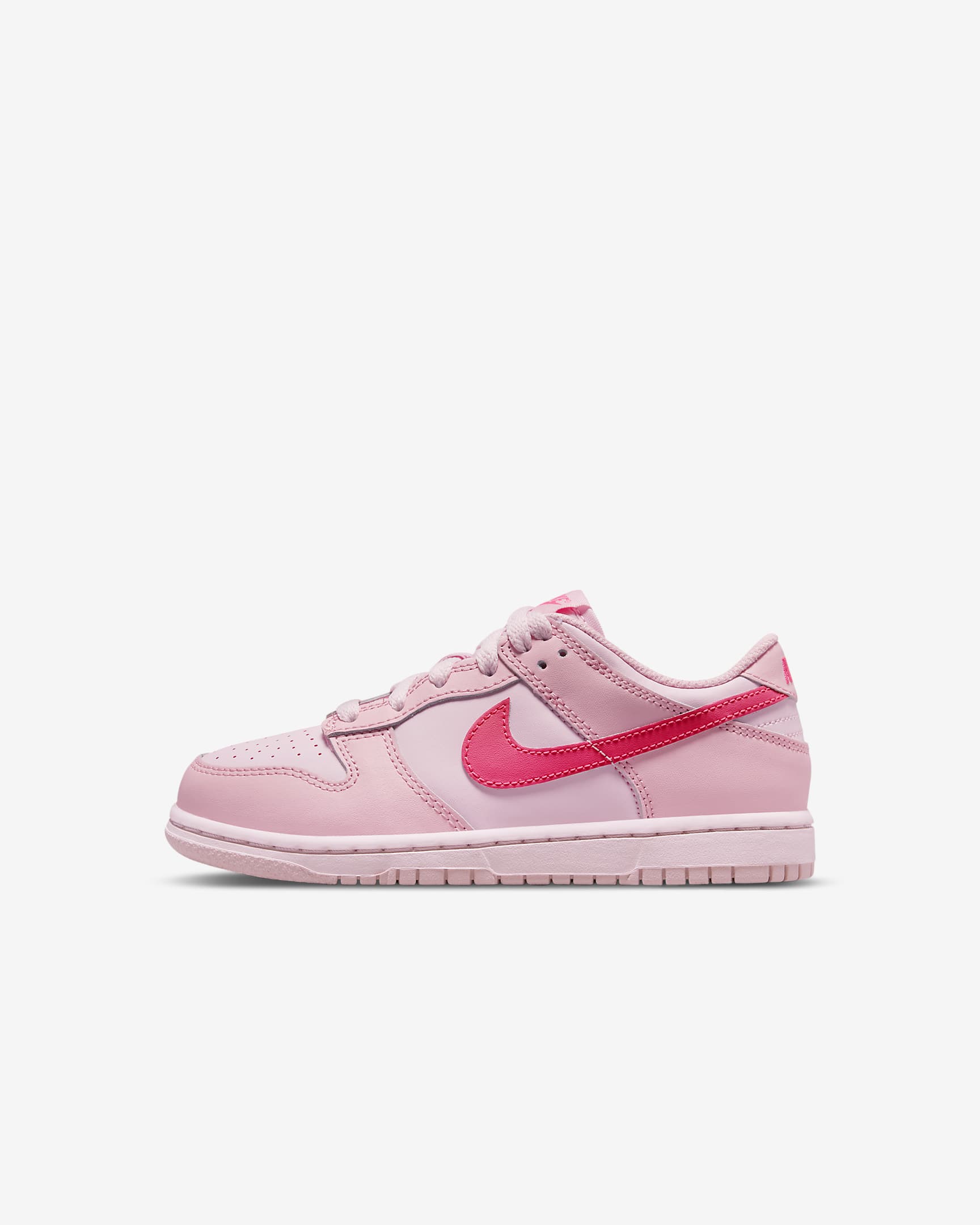 Nike Dunk Low Little Kids' Shoes - Medium Soft Pink/Hyper Pink/Pink Foam