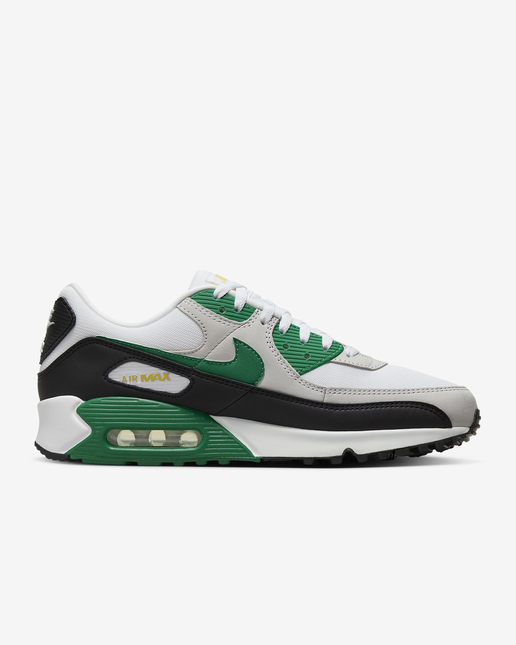 Nike Air Max 90 Men's Shoes - White/Black/Malachite/Malachite