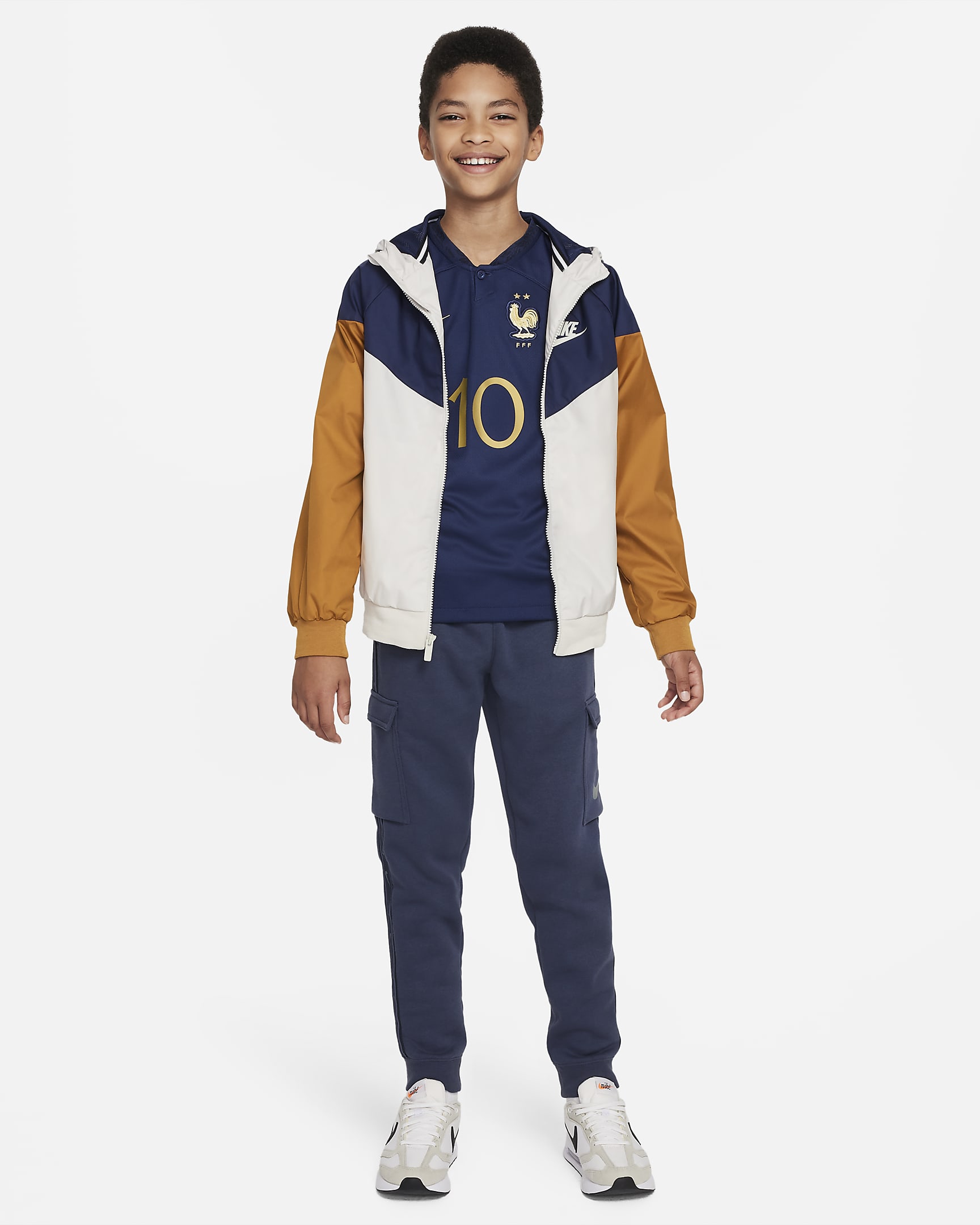 Kylian Mbappé FFF 2022/23 Stadium Home Older Kids' Nike Dri-FIT ...