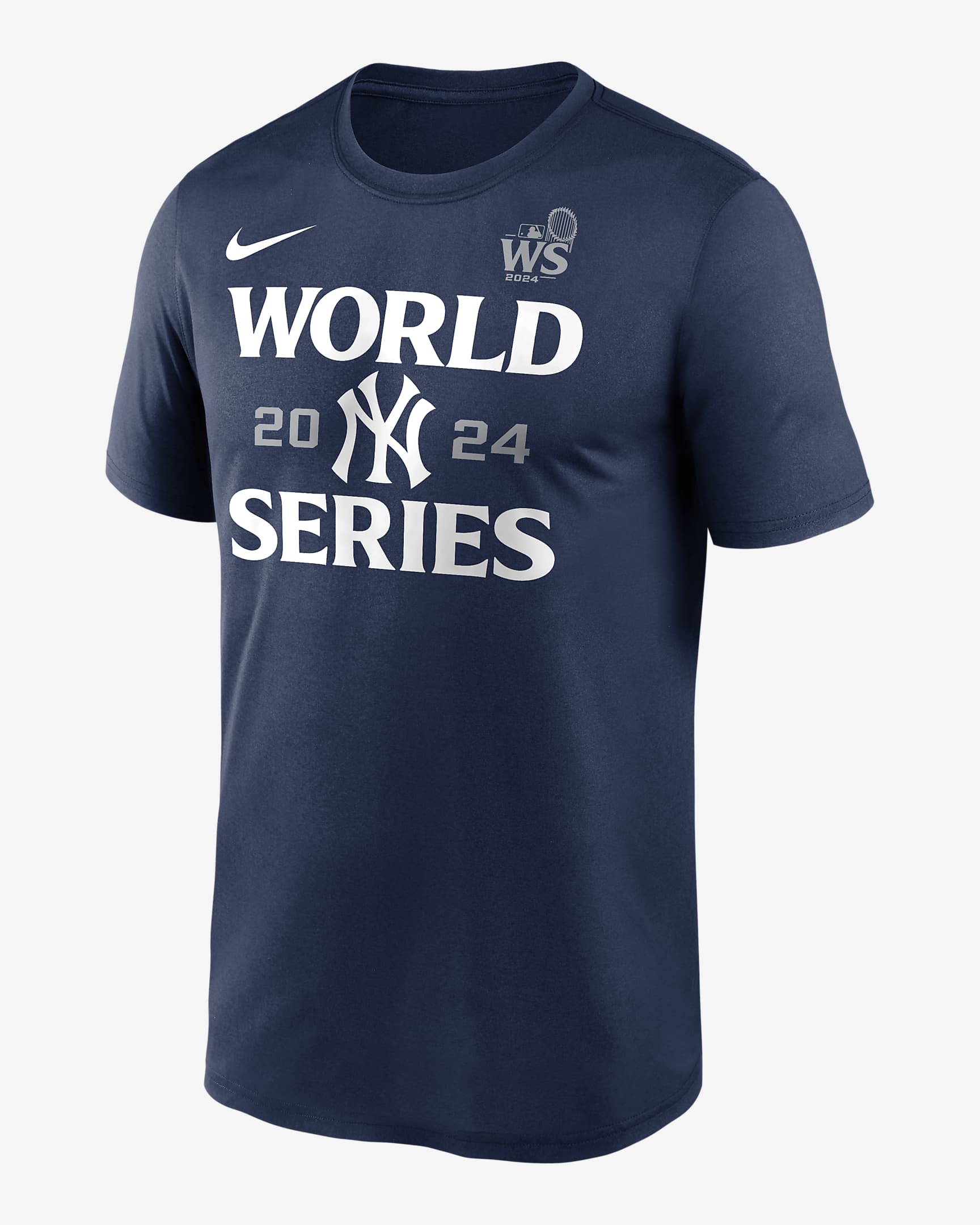 New York Yankees 2024 World Series Authentic Collection Legend Men's Nike Dri-FIT MLB T-Shirt - Navy