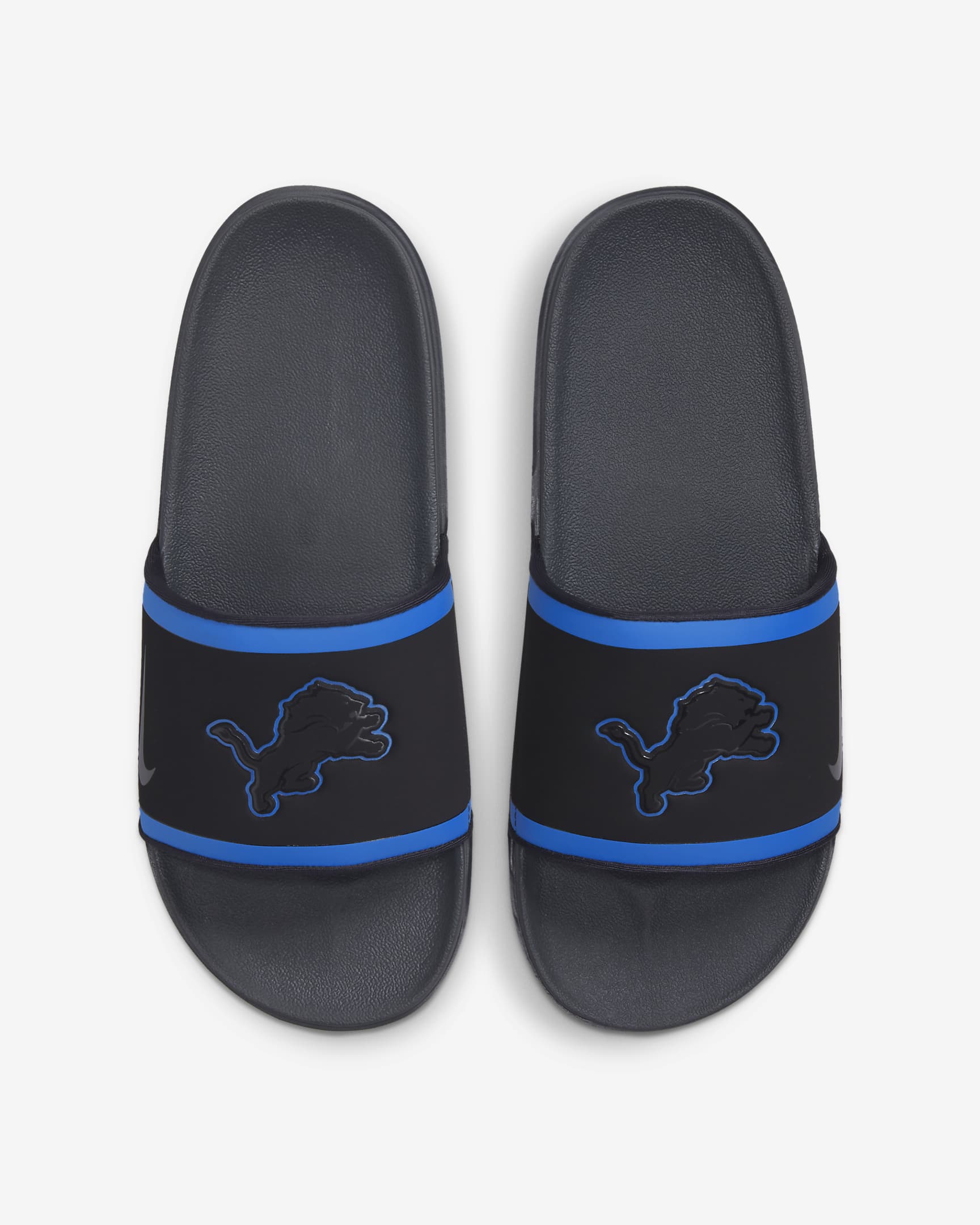 Nike Offcourt (NFL Detroit Lions) Slide - Black/Battle Blue/Wolf Grey/Anthracite