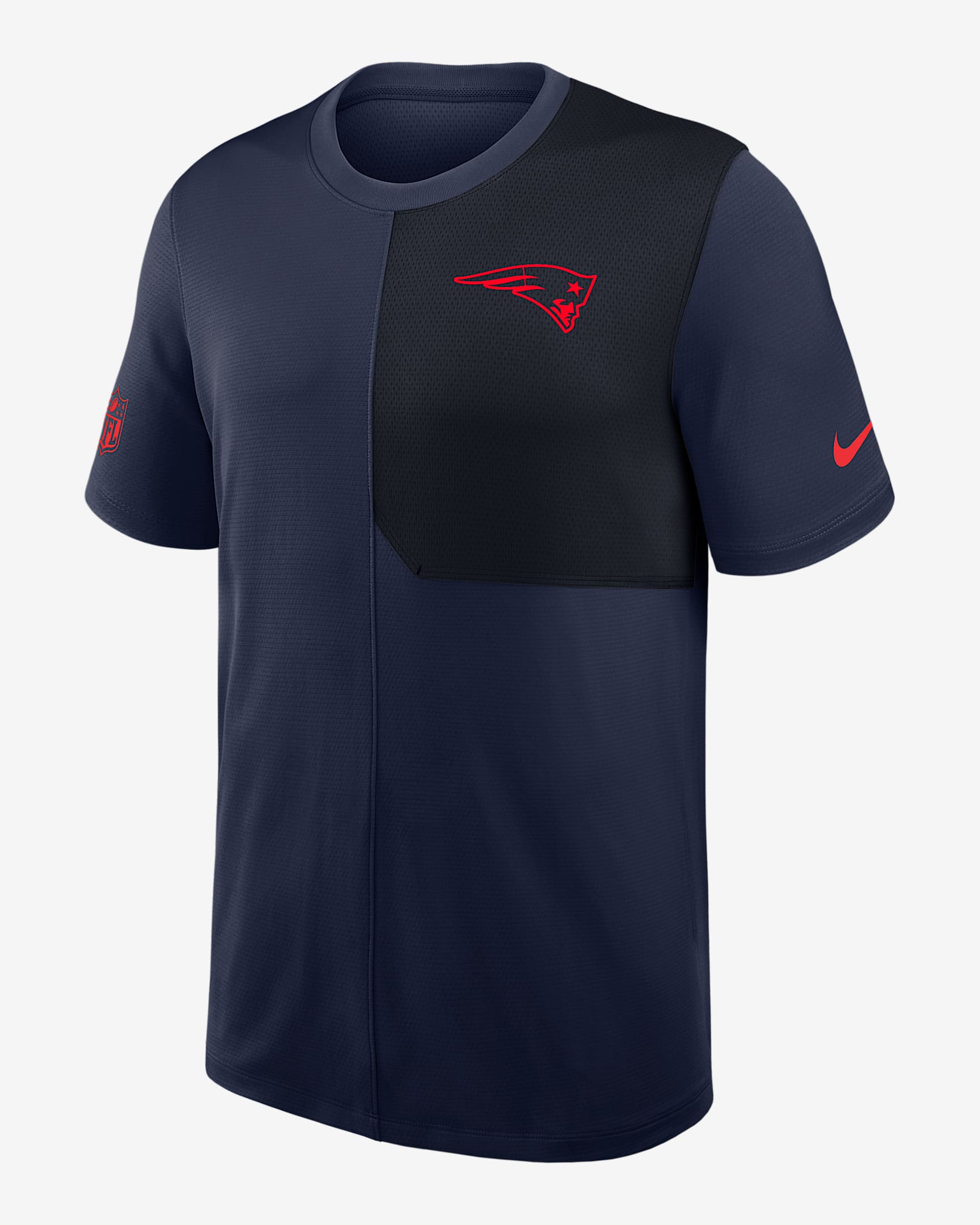 New England Patriots Sideline Coach Men's Nike Dri-FIT NFL Top - Navy