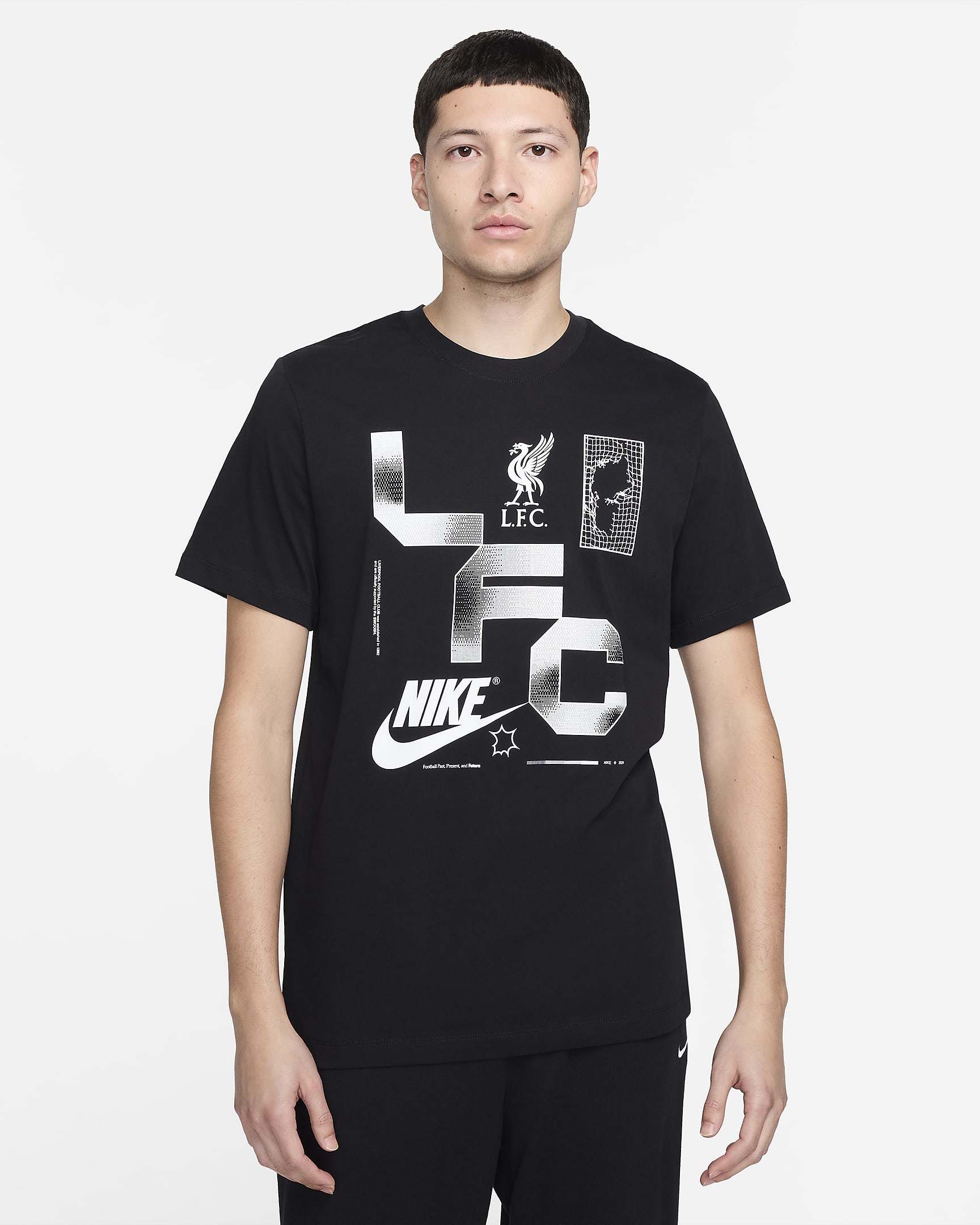 Liverpool FC Nike Football-T-shirt til mænd - sort