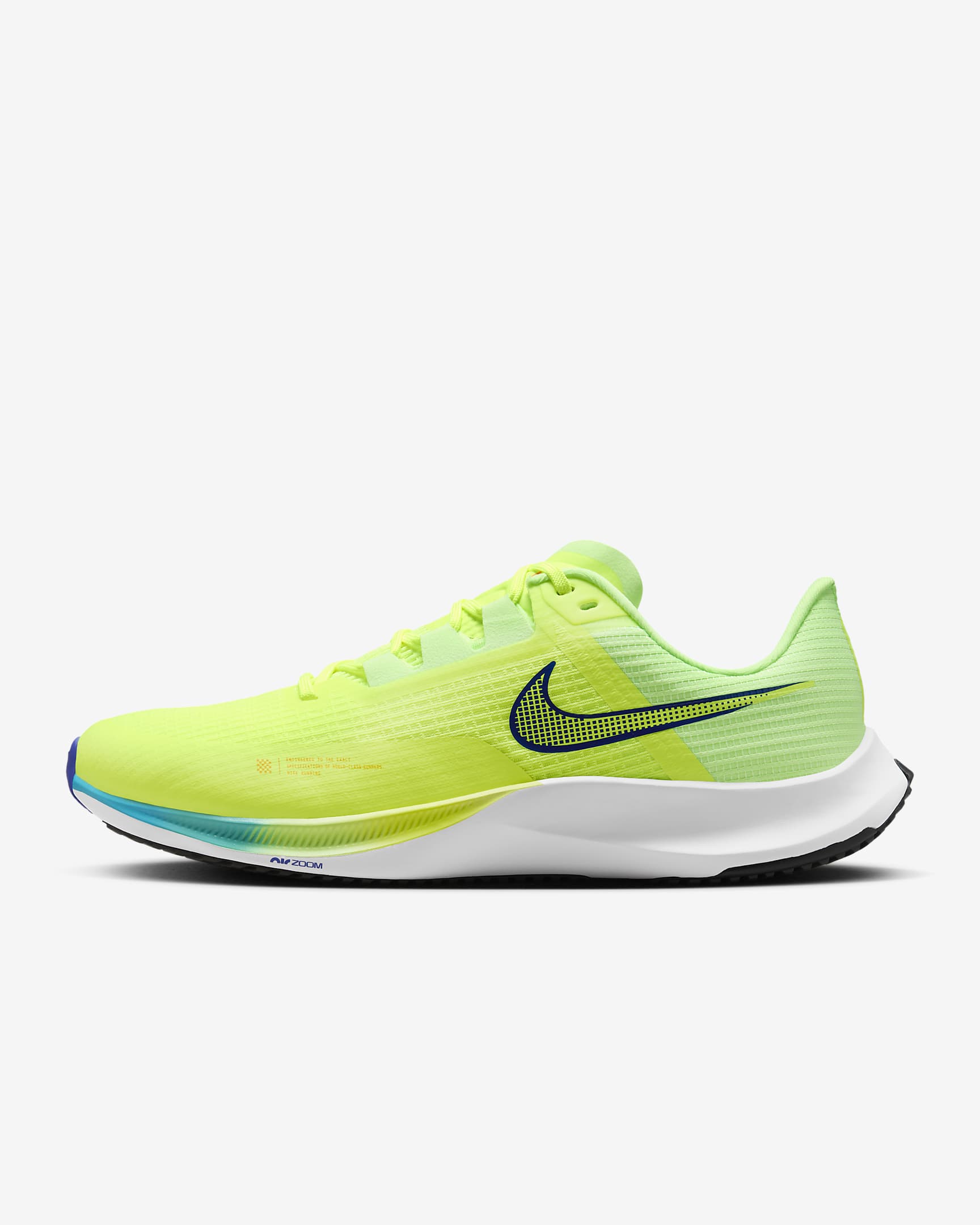 Nike Rival Fly 3 Men's Road Racing Shoes - Volt/Lime Blast/White/Concord