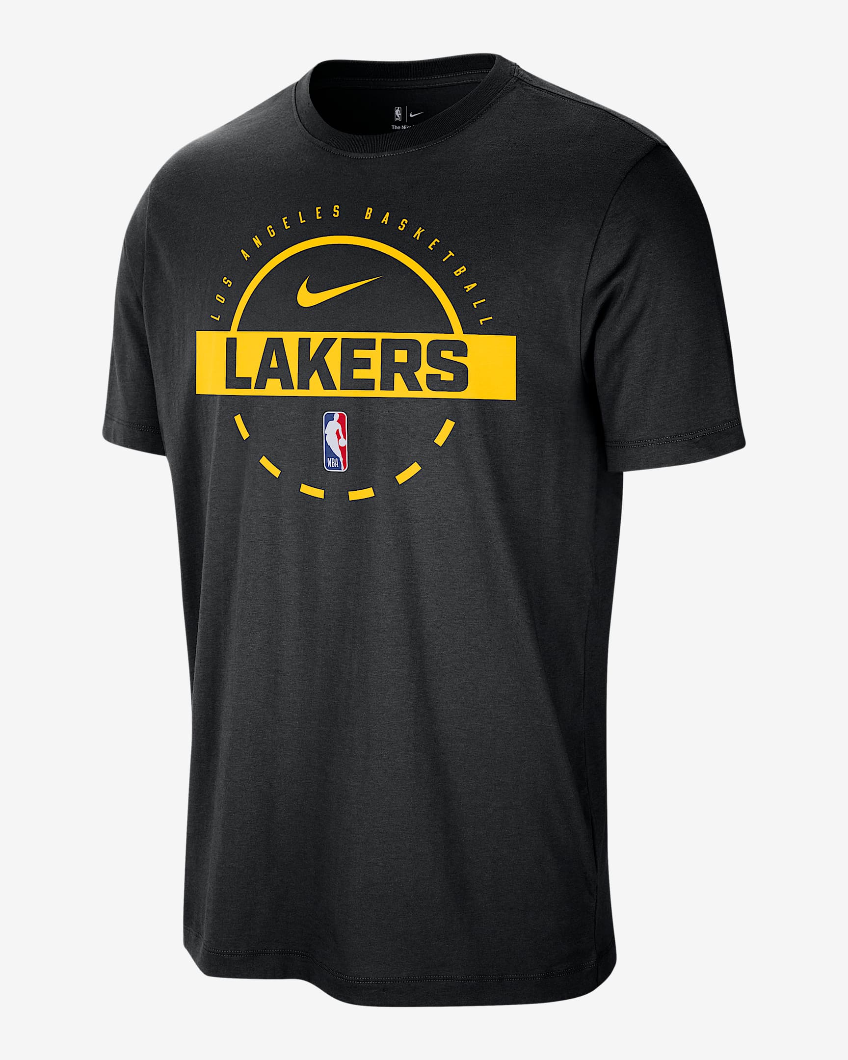 T-shirt da allenamento Los Angeles Lakers Nike NBA – Uomo - Nero