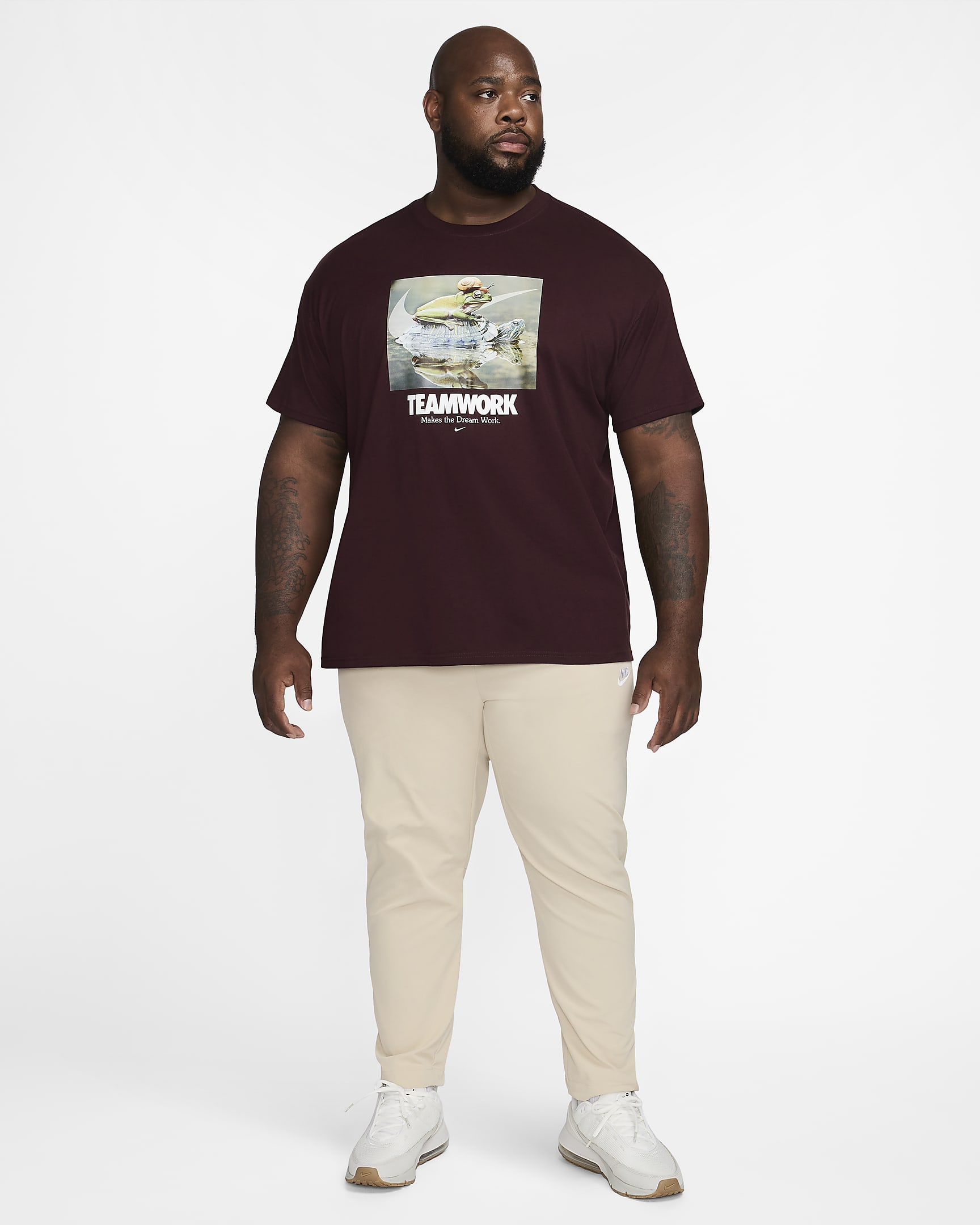 Nike Sportswear Max90 T-shirt voor heren - Burgundy Crush