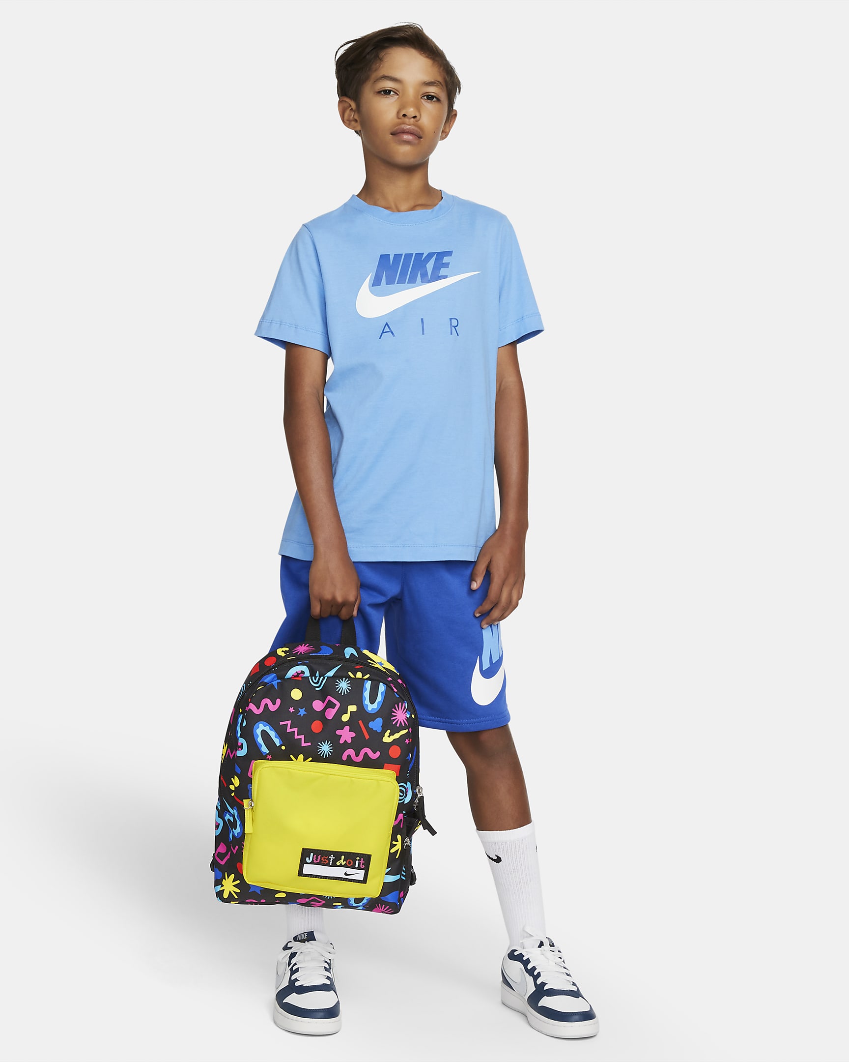 Nike Classic Kids' Backpack (16L) - Black/Opti Yellow/Black