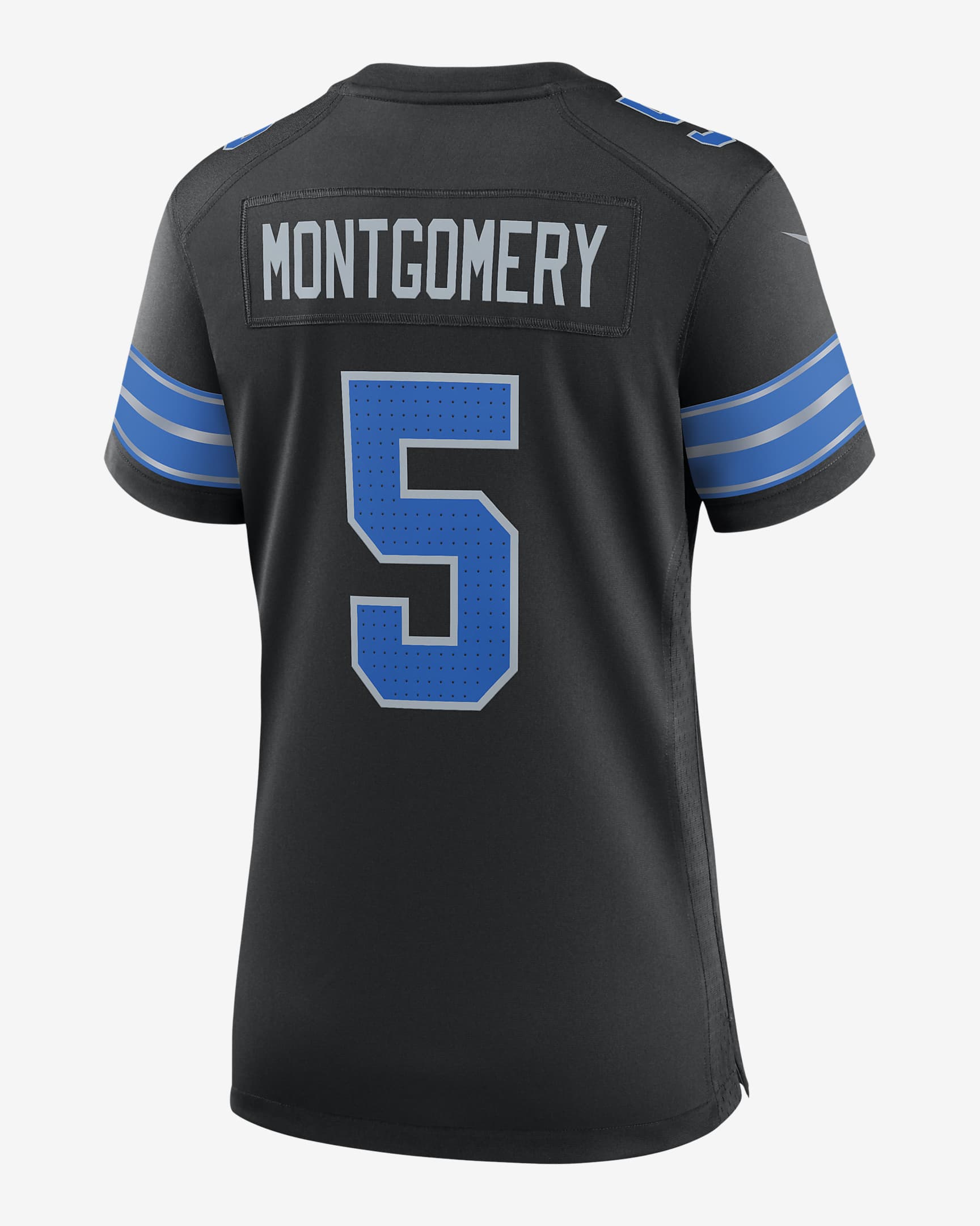 Jersey de fútbol americano Nike de la NFL Game para mujer David Montgomery Detroit Lions - Negro