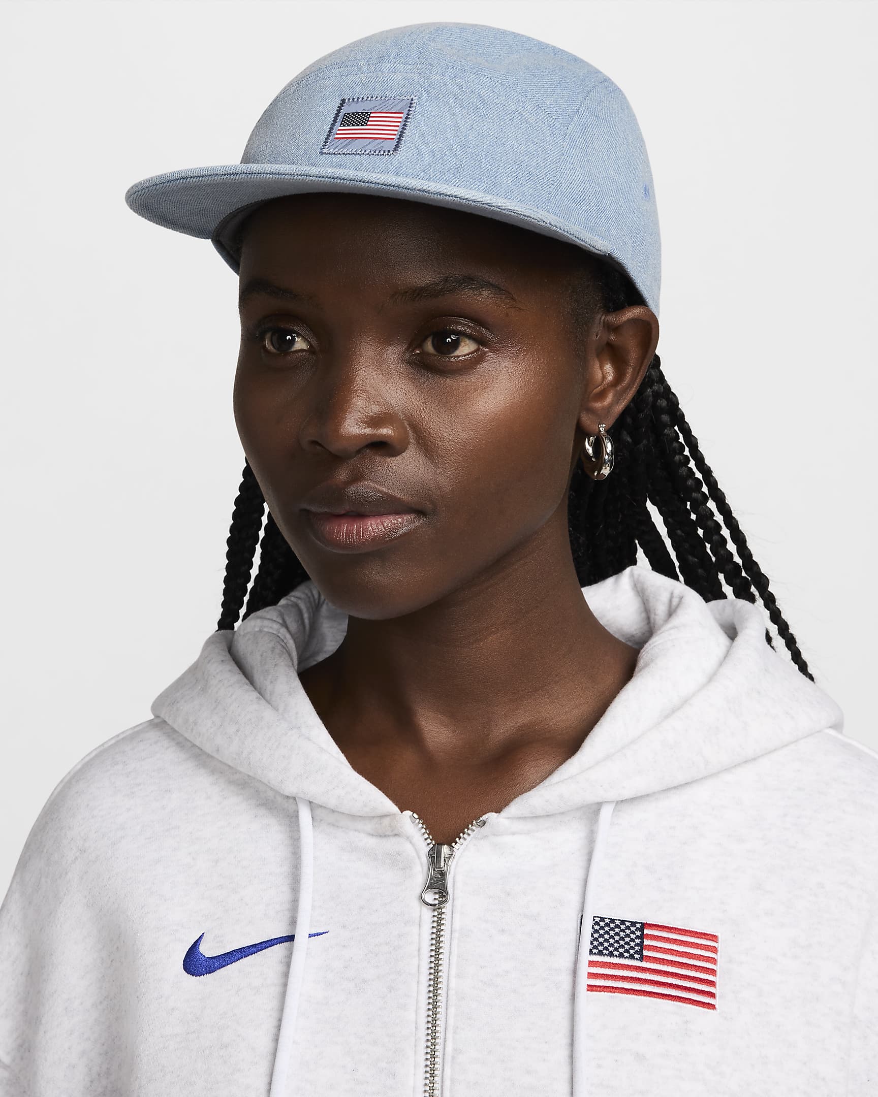 USA Fly Nike Dri-FIT Denim Cap - Ashen Slate/Astronomy Blue/Obsidian